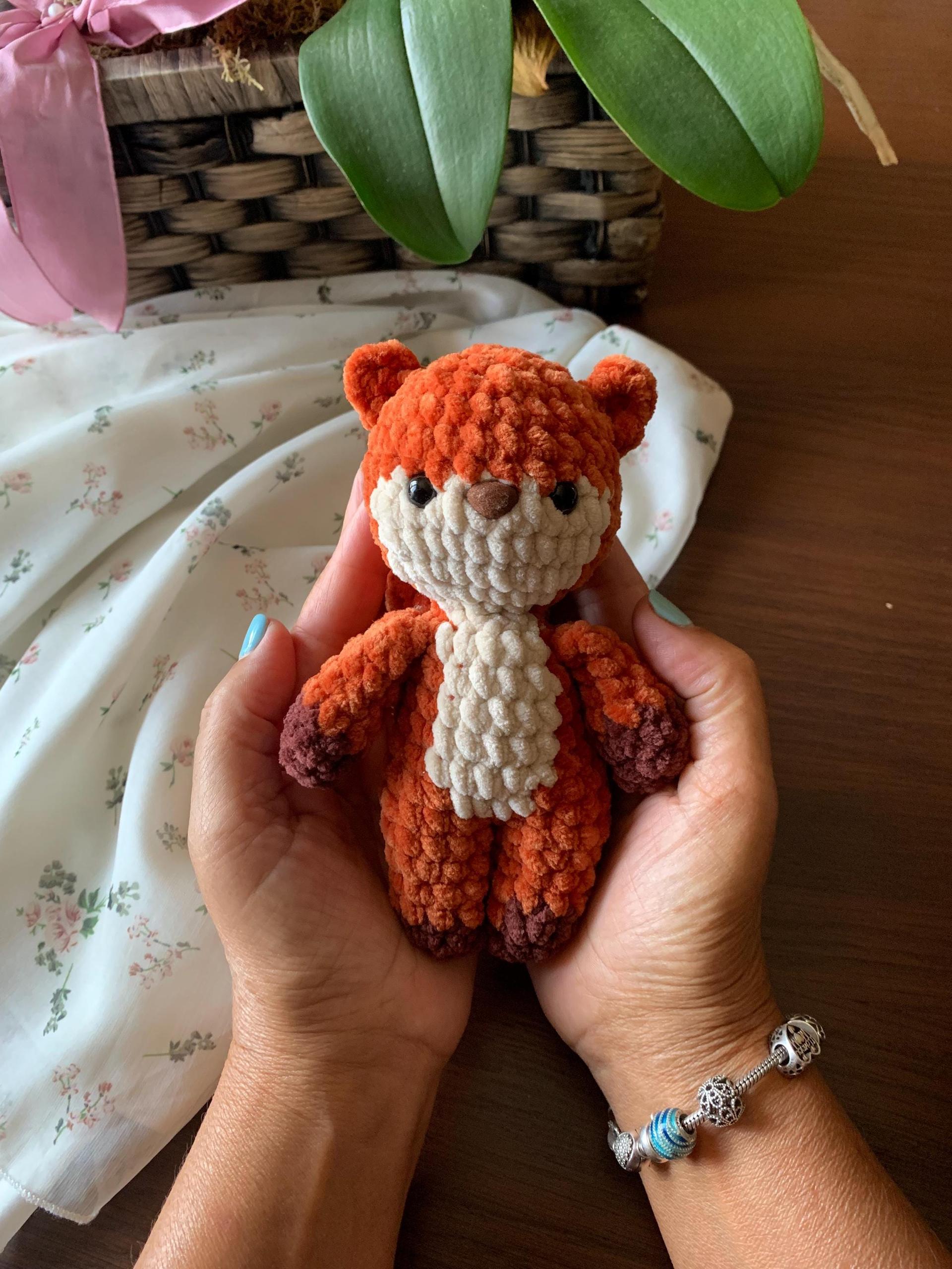 Fox and Raccoon Crochet Pattern No Sew – Beginner Amigurumi Plush Toy PDF, Easy Cute Animal thumbnail 4