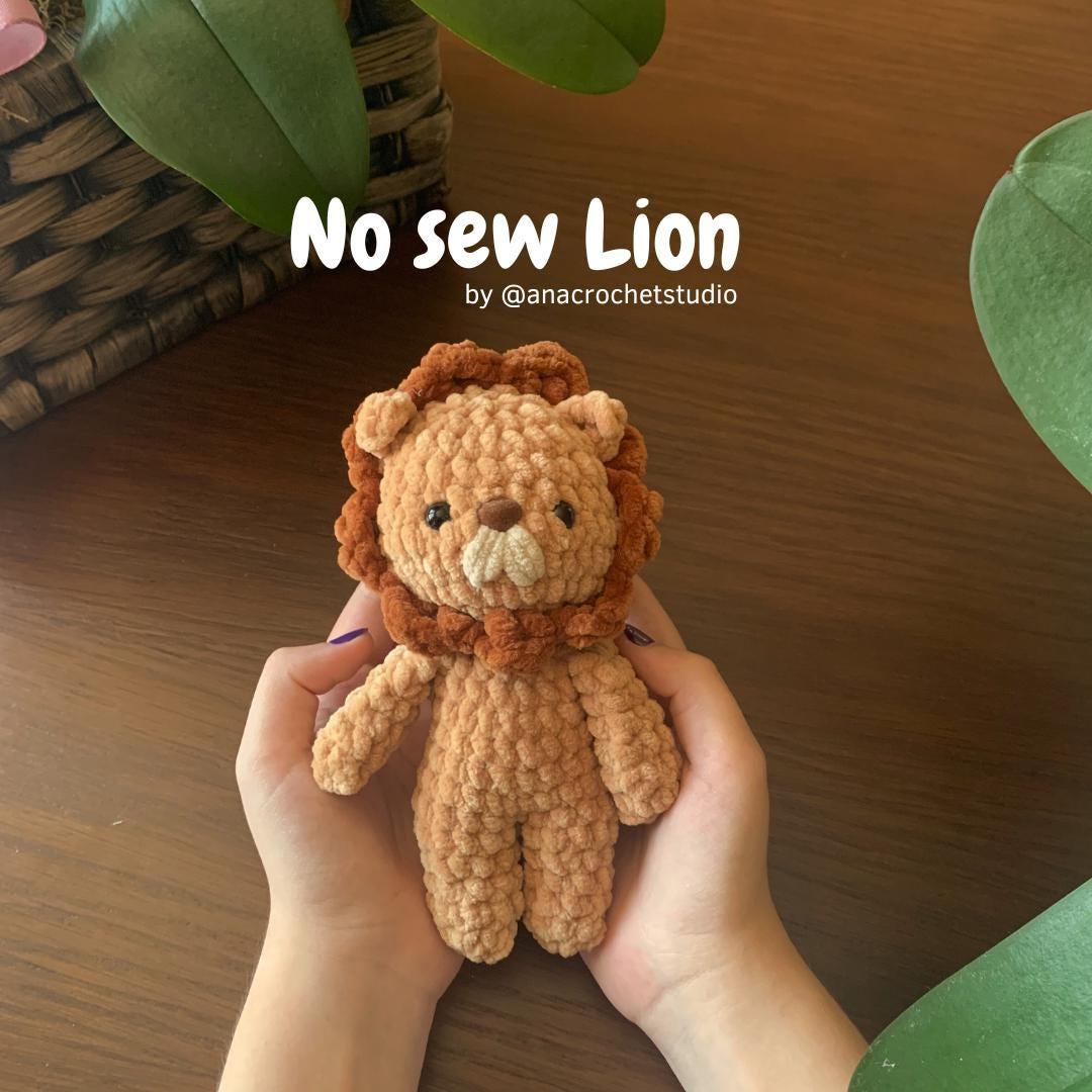 Safari Animals No sew PDF Crochet pattern Amigurumi: Lion, Elephant and Monkey thumbnail 2
