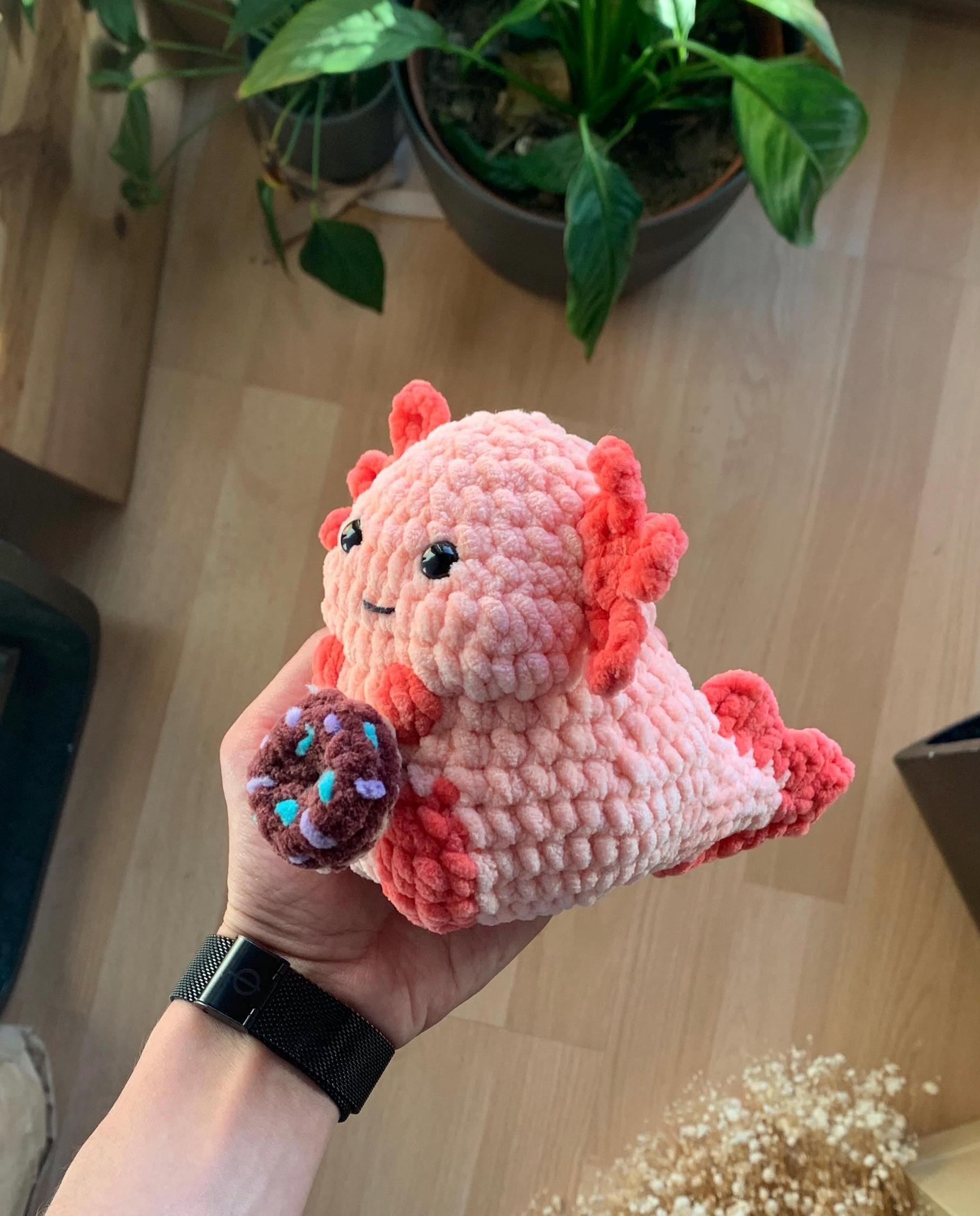 Chubby Axolotl No sew PDF Crochet pattern Amigurumi thumbnail 10