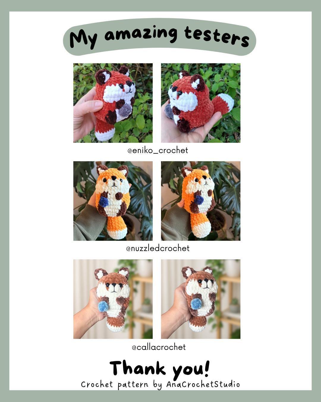 Chubby Fox Low sew PDF Crochet pattern Amigurumi thumbnail 4