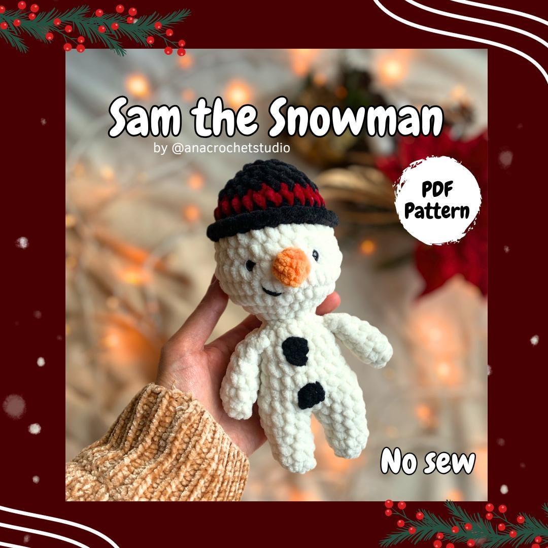Winter Friends Crochet Pattern: Polar Bear, Snowman, Gingerbread Man (No Sew PDF) thumbnail 3