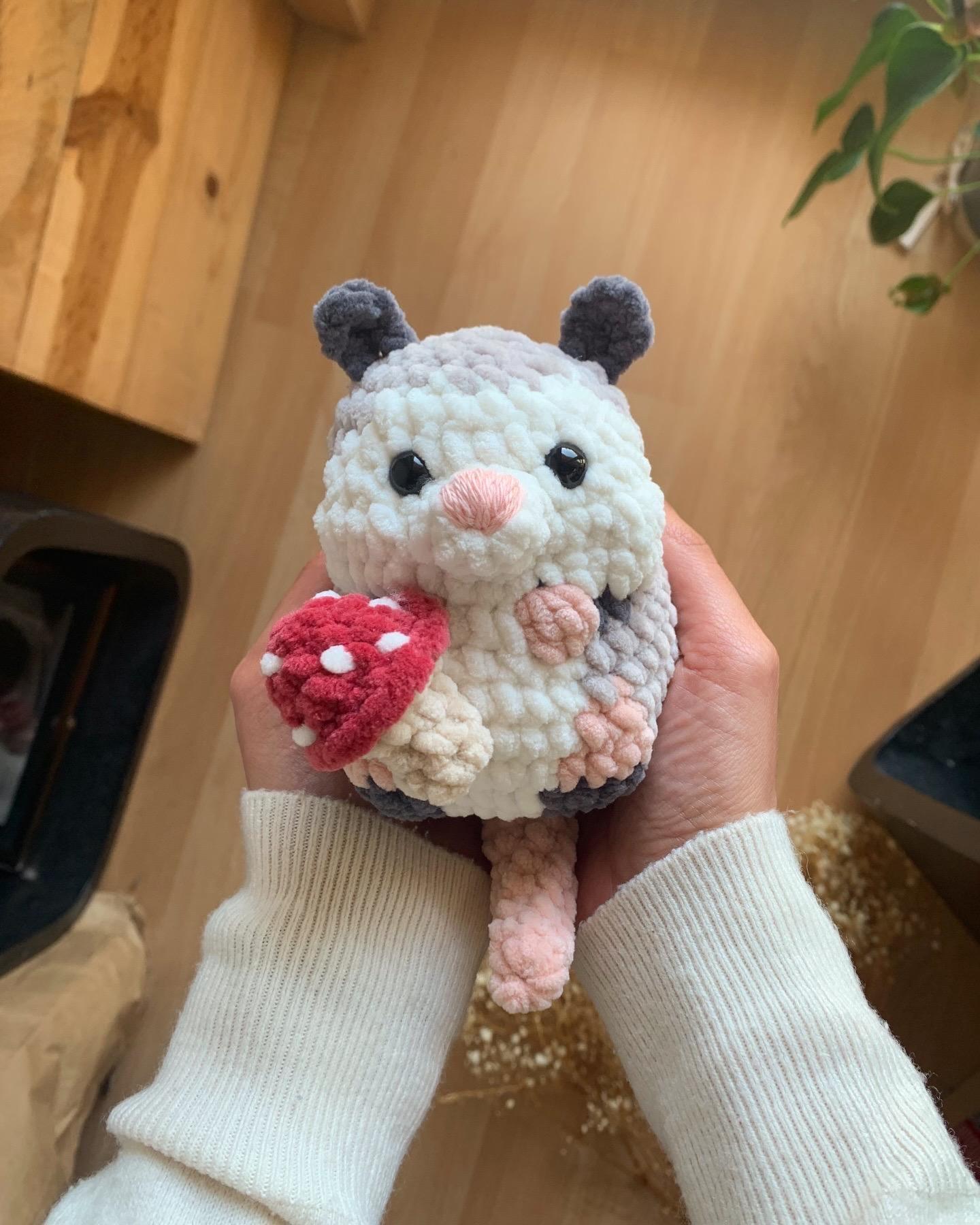 Fox and Opossum Low sew PDF Crochet pattern Chubby Amigurumi thumbnail 10