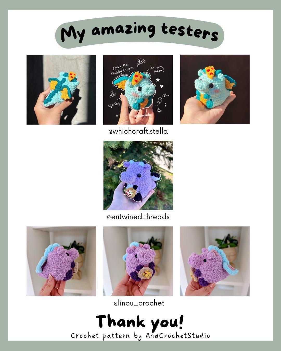 Chubby Dragon Low sew PDF Crochet pattern Fantasy Amigurumi thumbnail 6