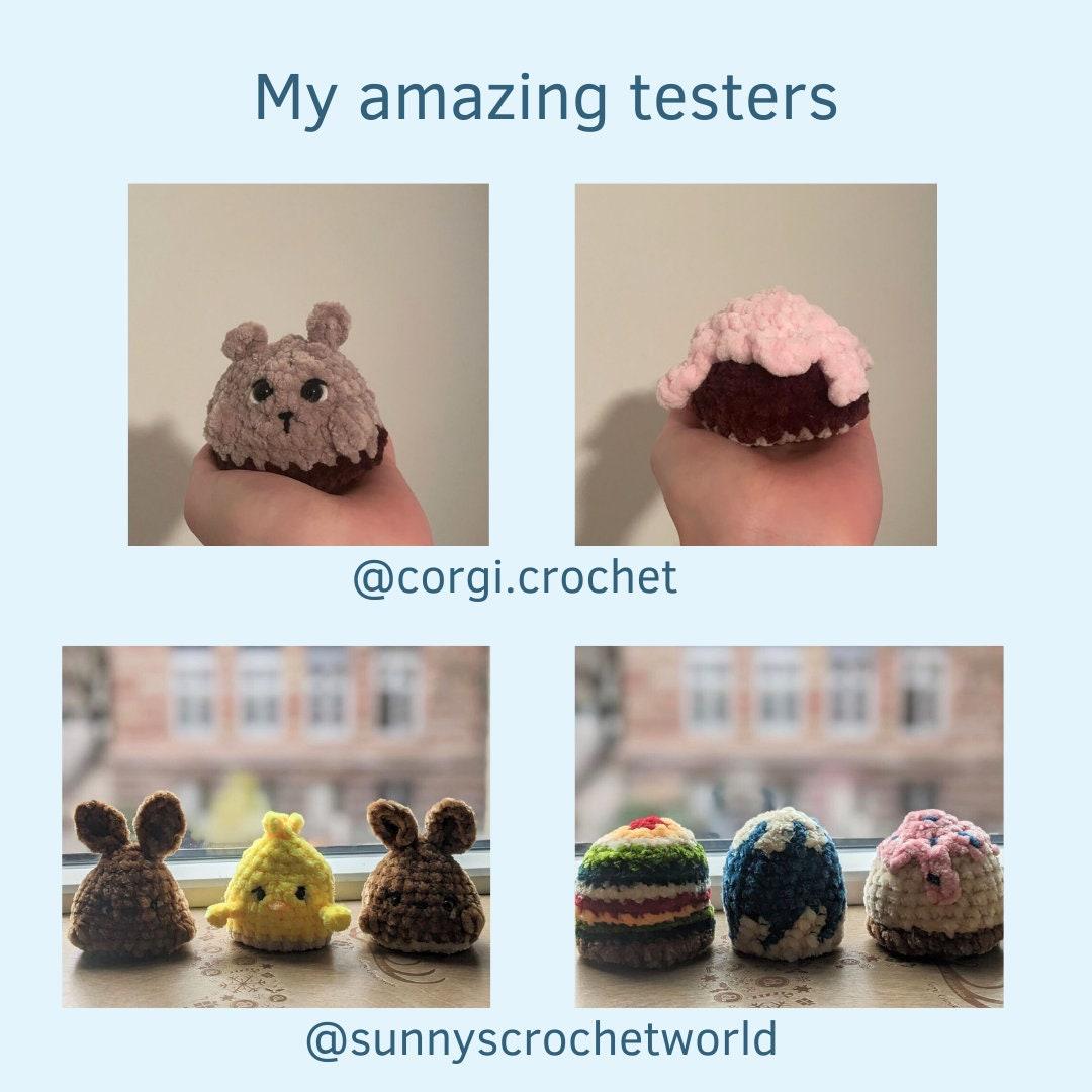 Reversible Easter Eggs Amigurumi PDF Crochet pattern bunny chick Flip thumbnail 8