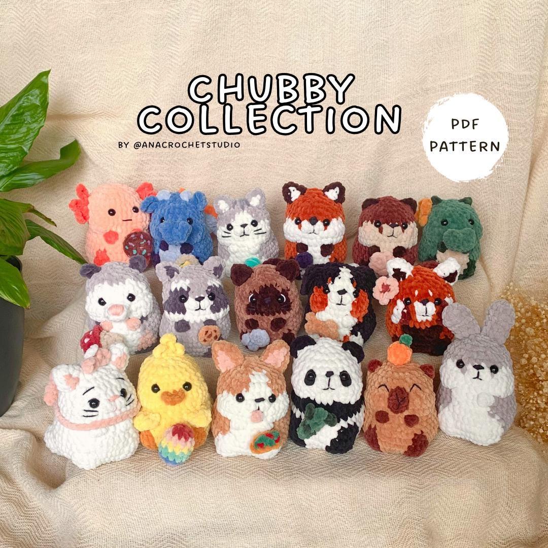 Chubby Animals Collection Bundle PDF Crochet Pattern Amigurumi | Easy Crochet for Beginners