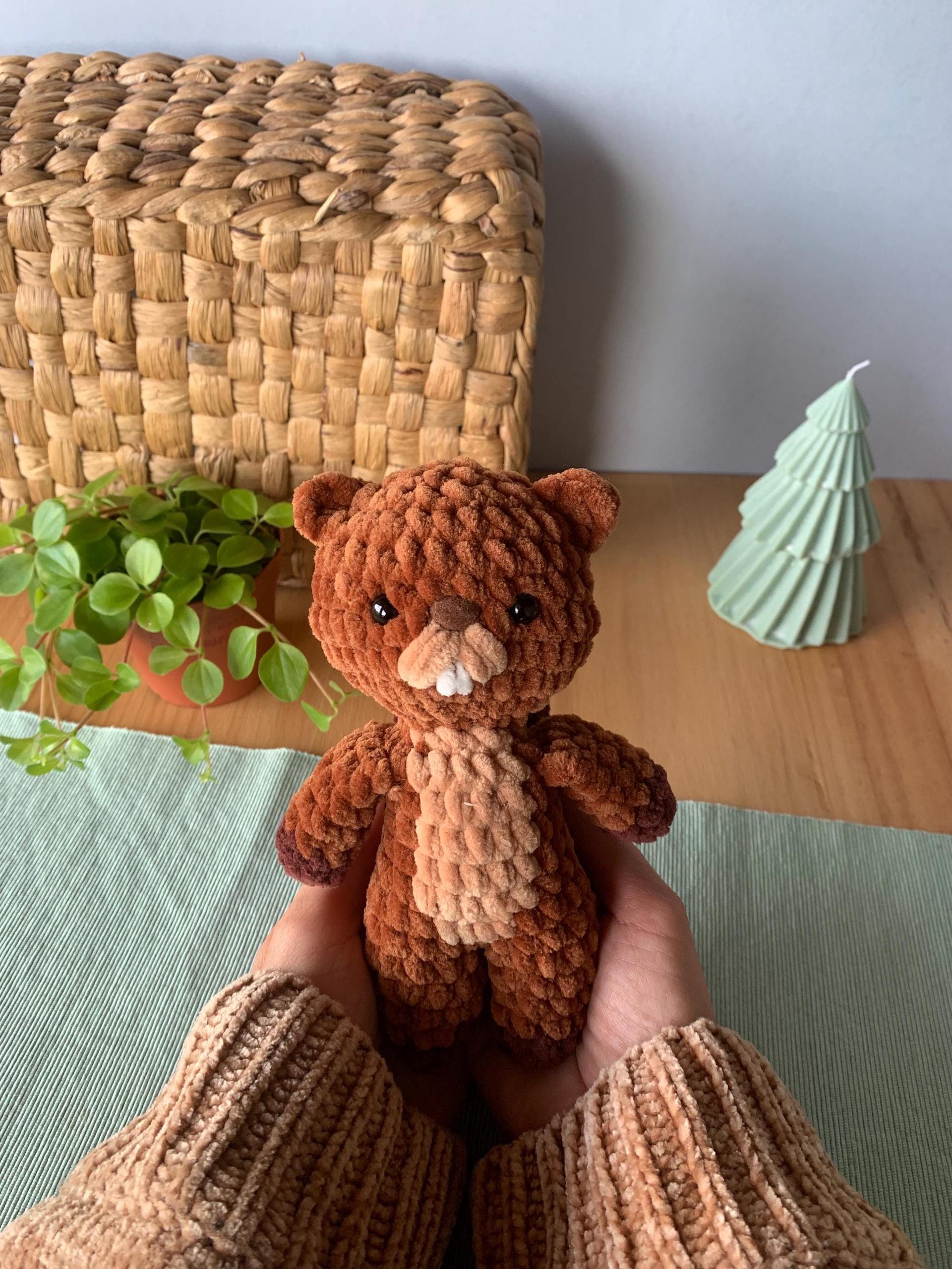 Beaver Crochet Pattern No Sew – Beginner Amigurumi Plush Toy PDF, Easy Cute Animal thumbnail 7
