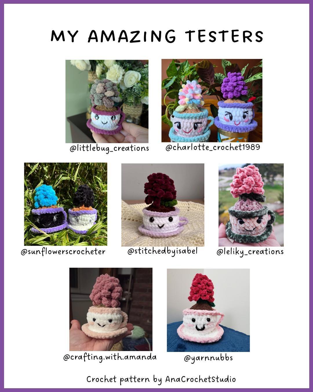 Flower in a teacup PDF crochet pattern hyacinth amigurumi thumbnail 8