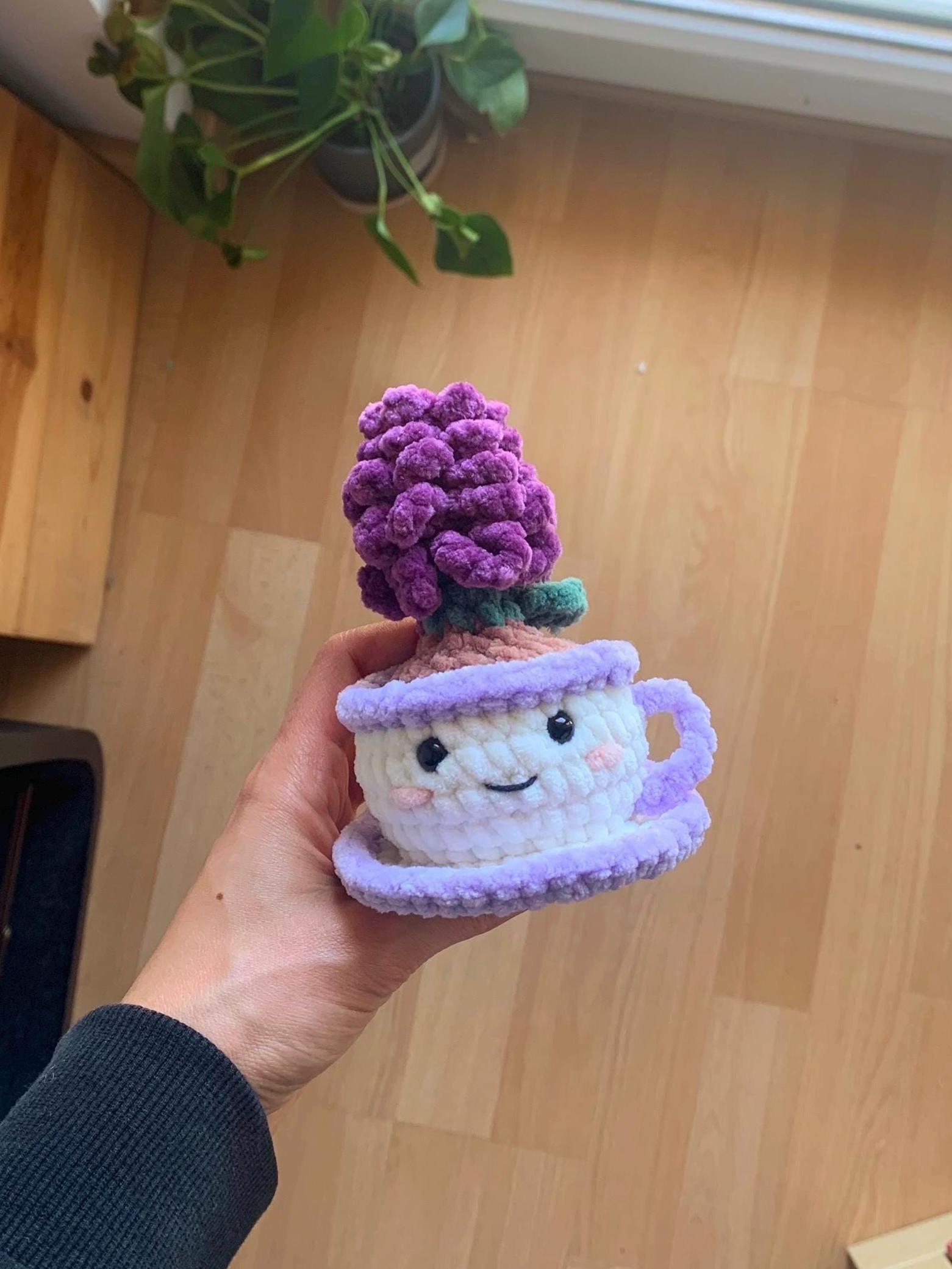 Flower in a teacup PDF crochet pattern hyacinth amigurumi thumbnail 4