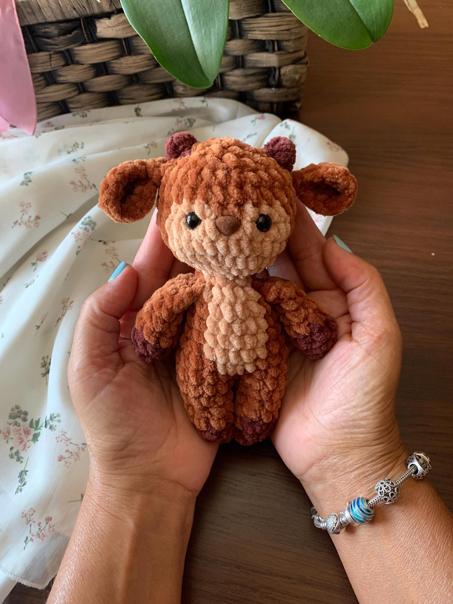 Deer and Reindeer Crochet Pattern No Sew – Beginner Amigurumi Plush Toy PDF, Easy Cute Animal thumbnail 4