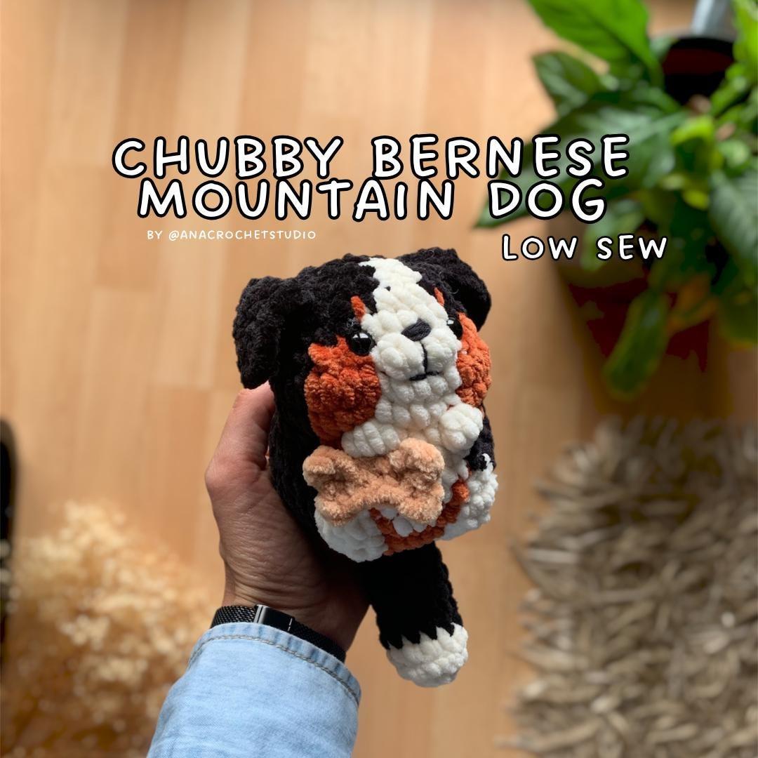 Chubby Dogs Low sew PDF Crochet pattern Amigurumi: Welsh Corgi and Bernese Mountain thumbnail 8