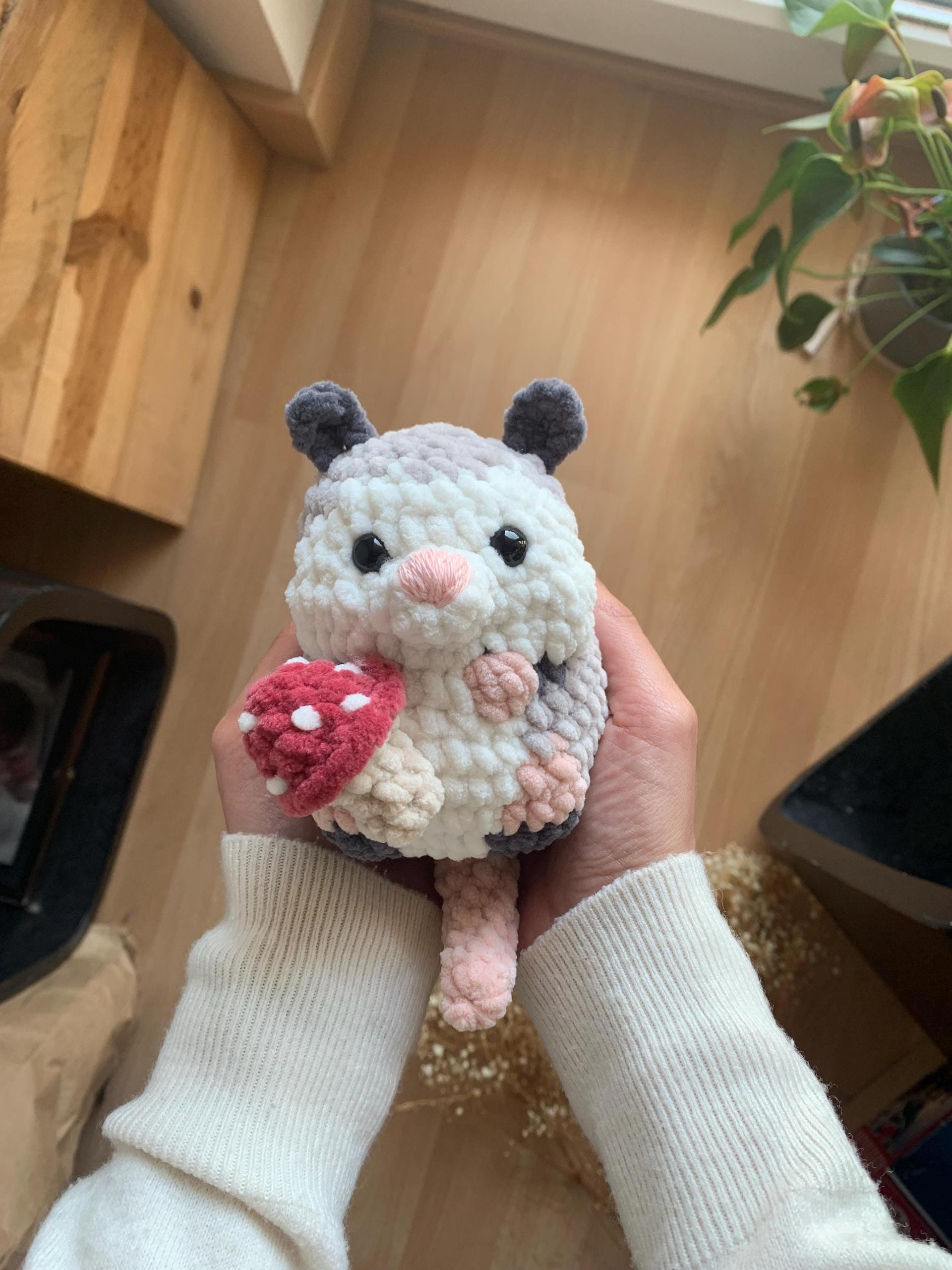 Chubby Opossum Low sew PDF Crochet pattern Amigurumi thumbnail 5