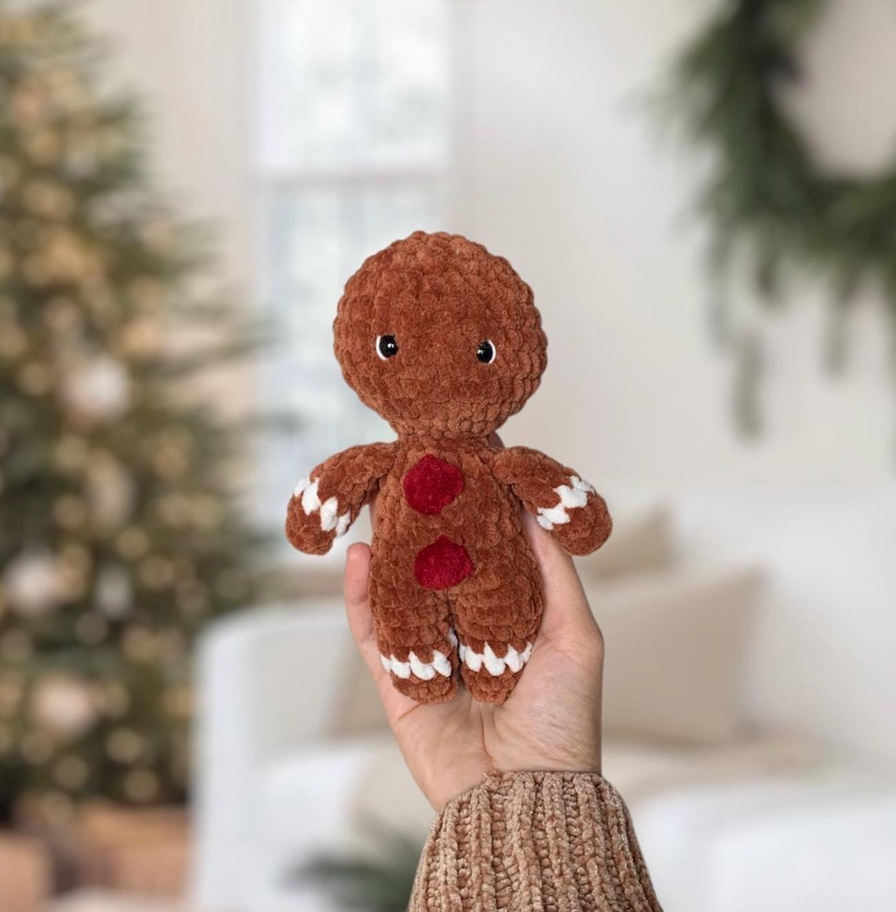 Gingerbread man No sew PDF Crochet pattern Amigurumi thumbnail 3