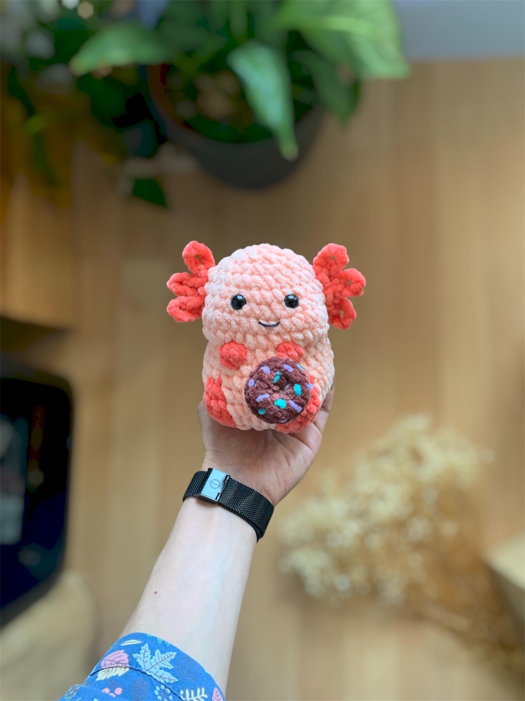 Chubby Axolotl No sew PDF Crochet pattern Amigurumi thumbnail 8