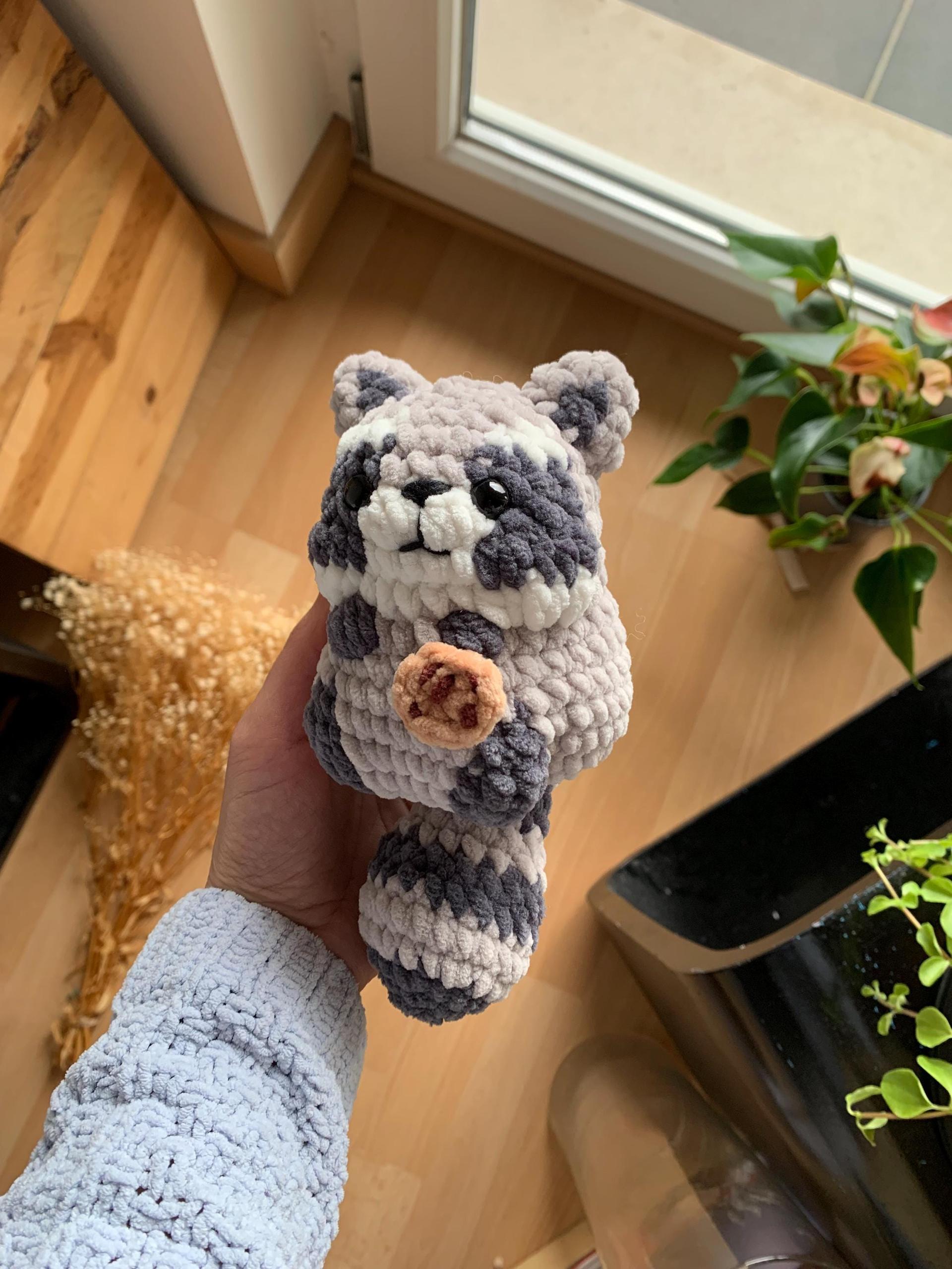 Chubby Raccoon Low sew PDF Crochet pattern Amigurumi thumbnail 8