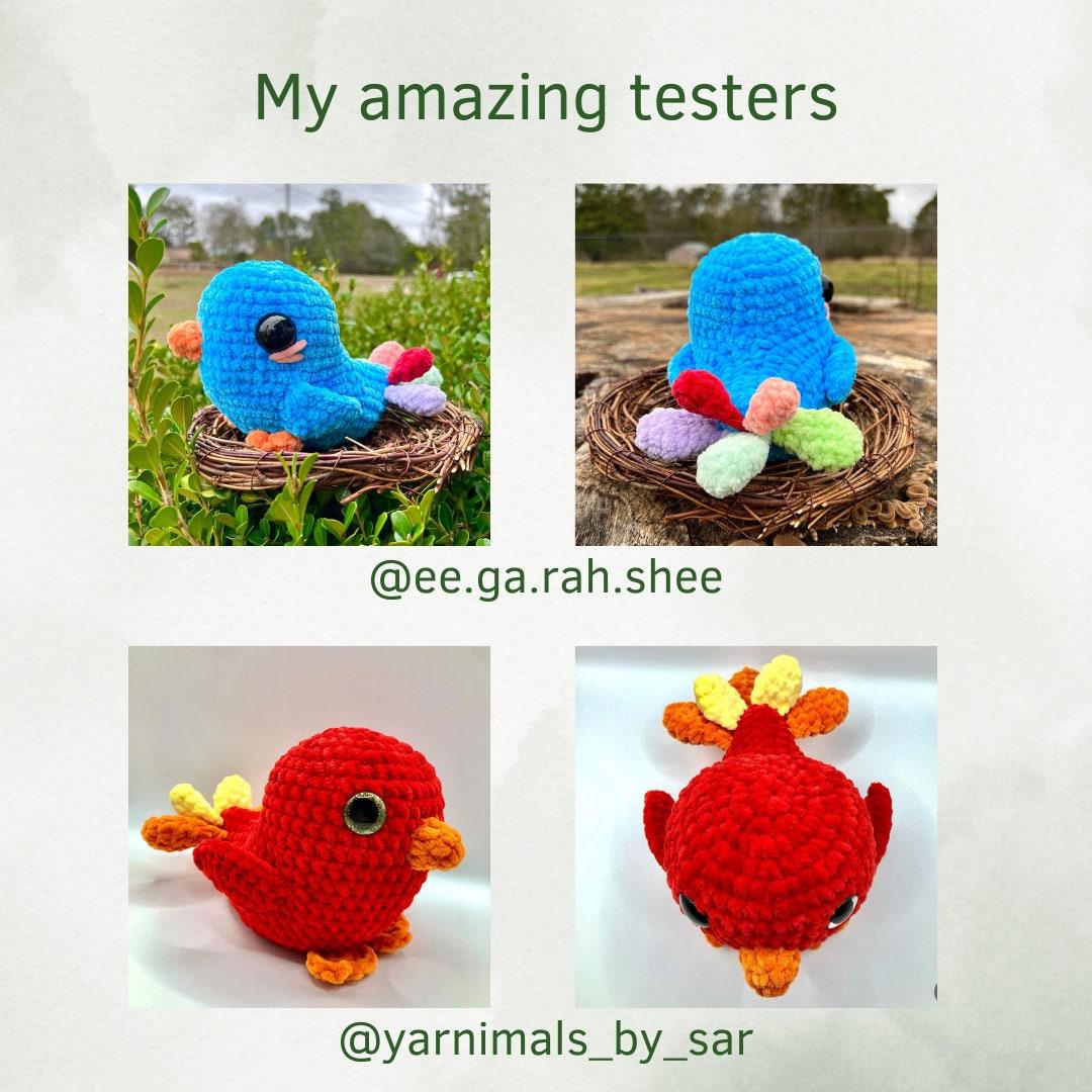 Chubby bird low sew crochet pattern amigurumi, PDF download, plushie pattern thumbnail 8