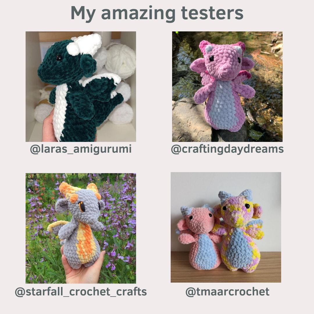 Donnie the Dragon PDF crochet pattern amigurumi plushie digital thumbnail 7