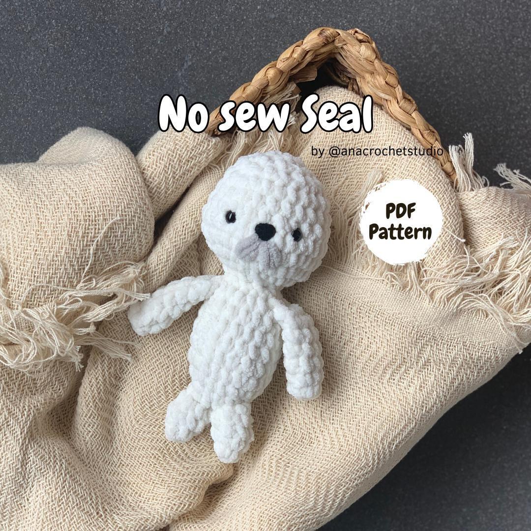 Seal No sew PDF Crochet pattern Amigurumi