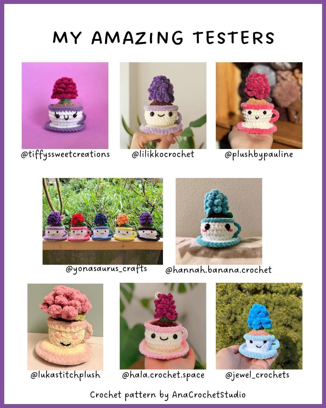 Flower in a teacup PDF crochet pattern hyacinth amigurumi thumbnail 6