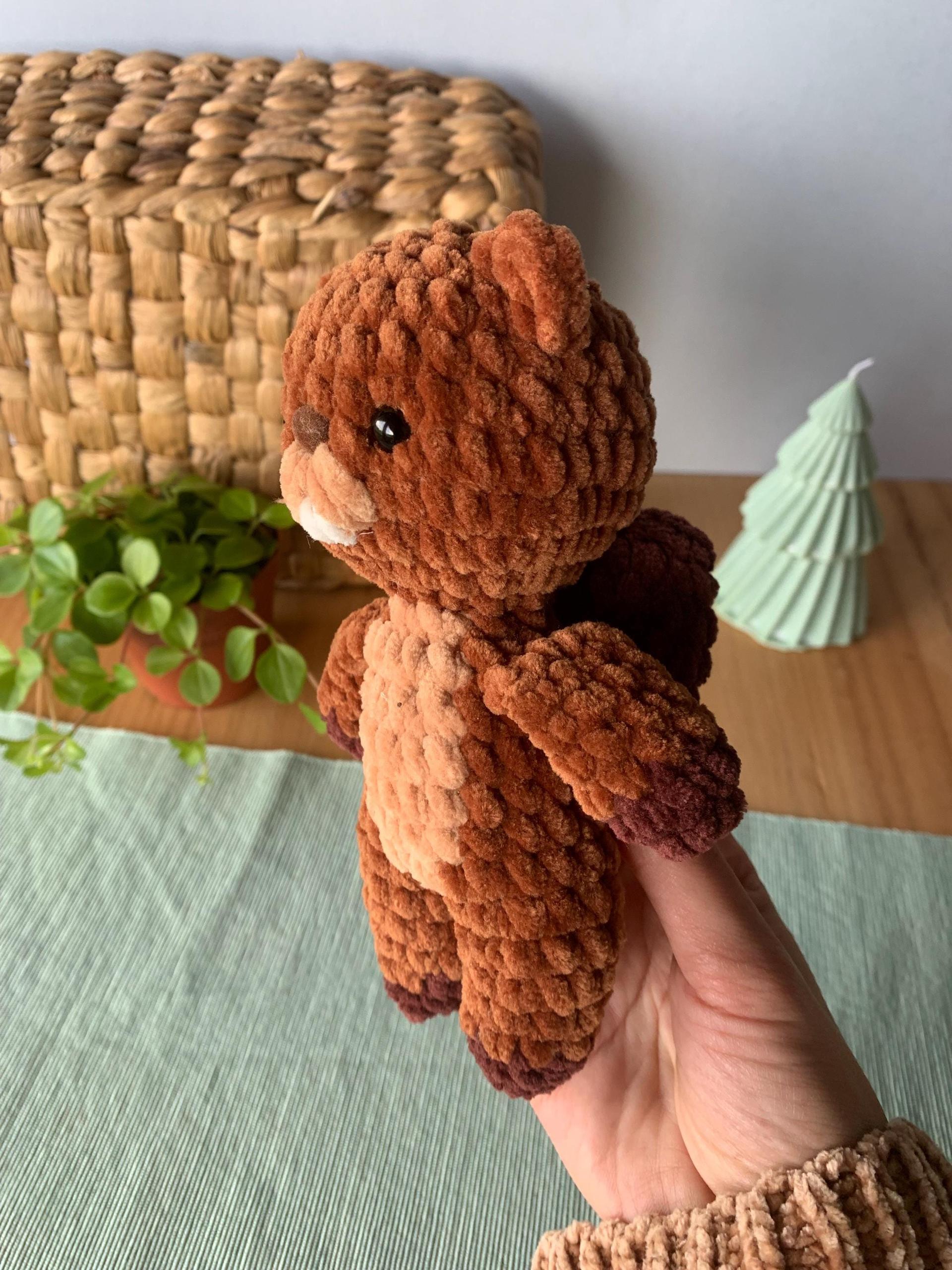 Beaver Crochet Pattern No Sew – Beginner Amigurumi Plush Toy PDF, Easy Cute Animal thumbnail 5