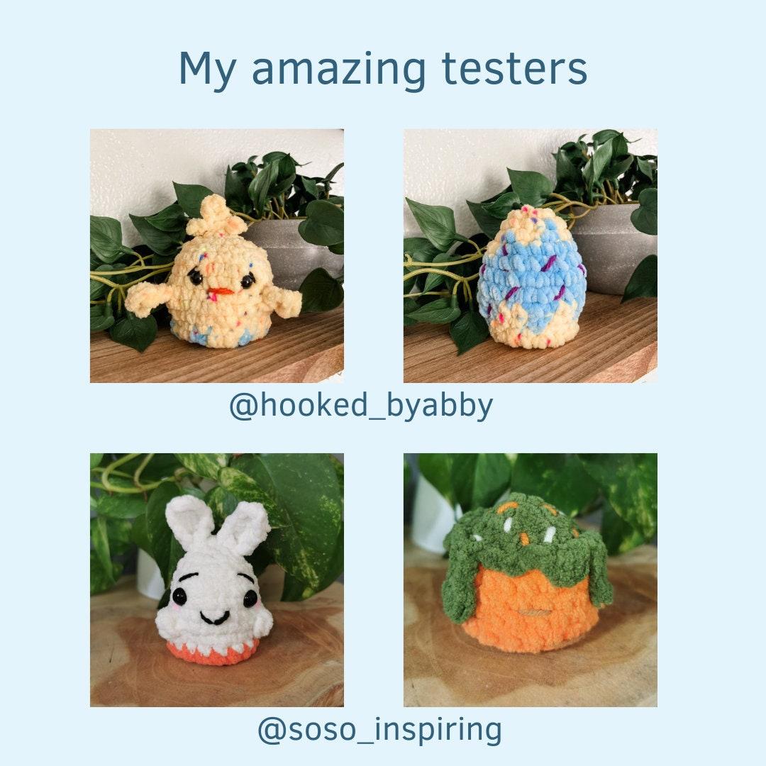Reversible Easter Eggs Amigurumi PDF Crochet pattern bunny chick Flip thumbnail 7