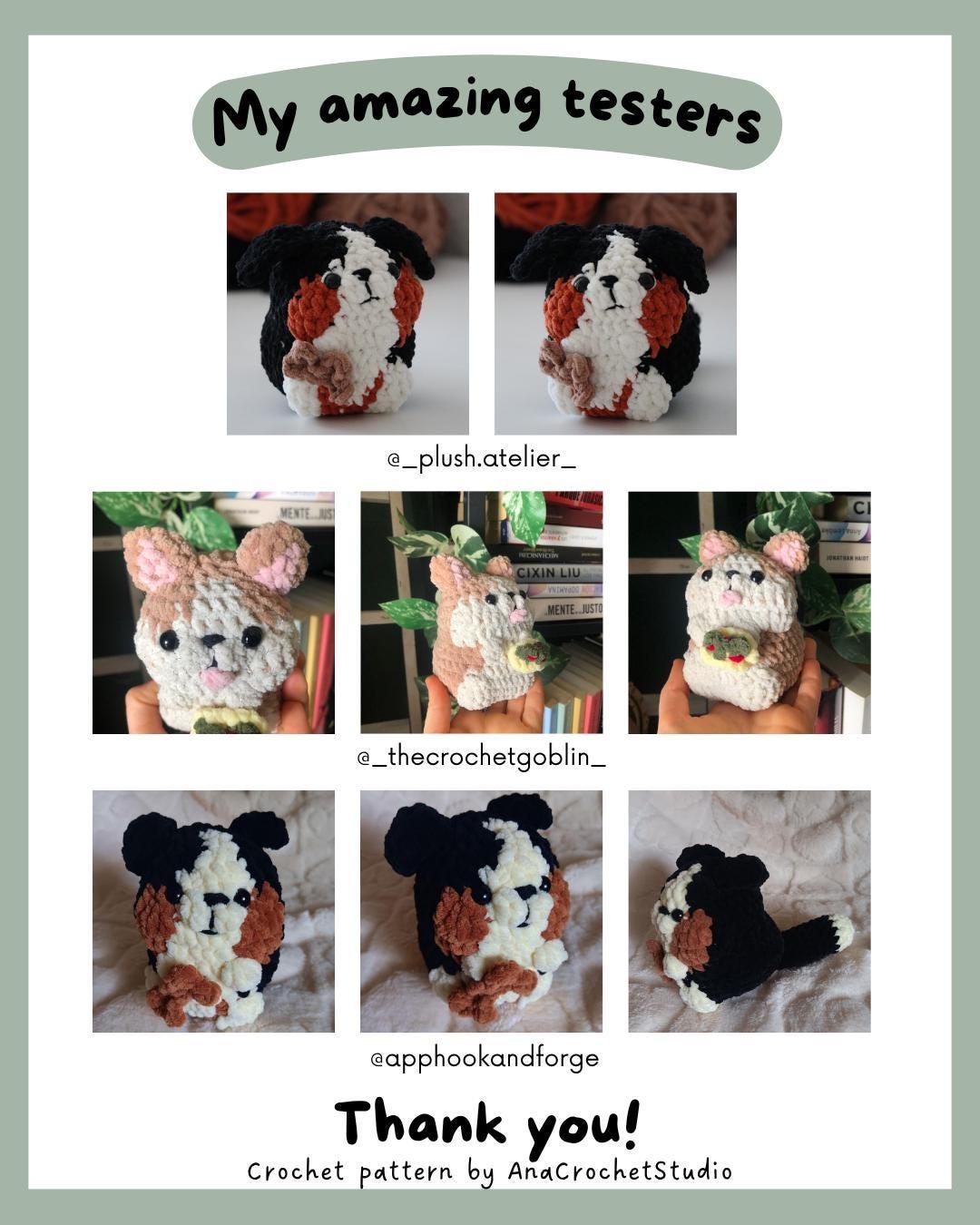 Chubby Dogs Low sew PDF Crochet pattern Amigurumi: Welsh Corgi and Bernese Mountain thumbnail 6