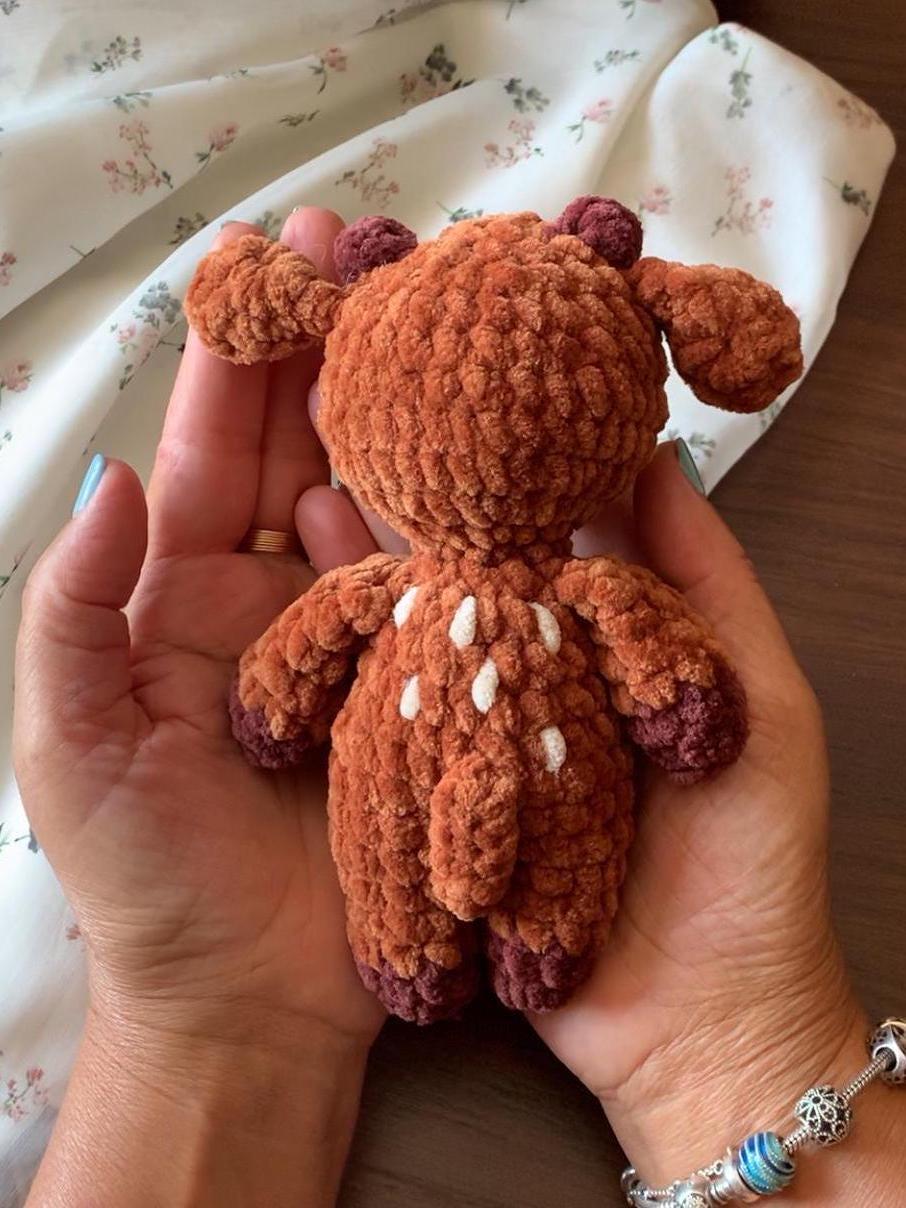 Deer and Reindeer Crochet Pattern No Sew – Beginner Amigurumi Plush Toy PDF, Easy Cute Animal thumbnail 5