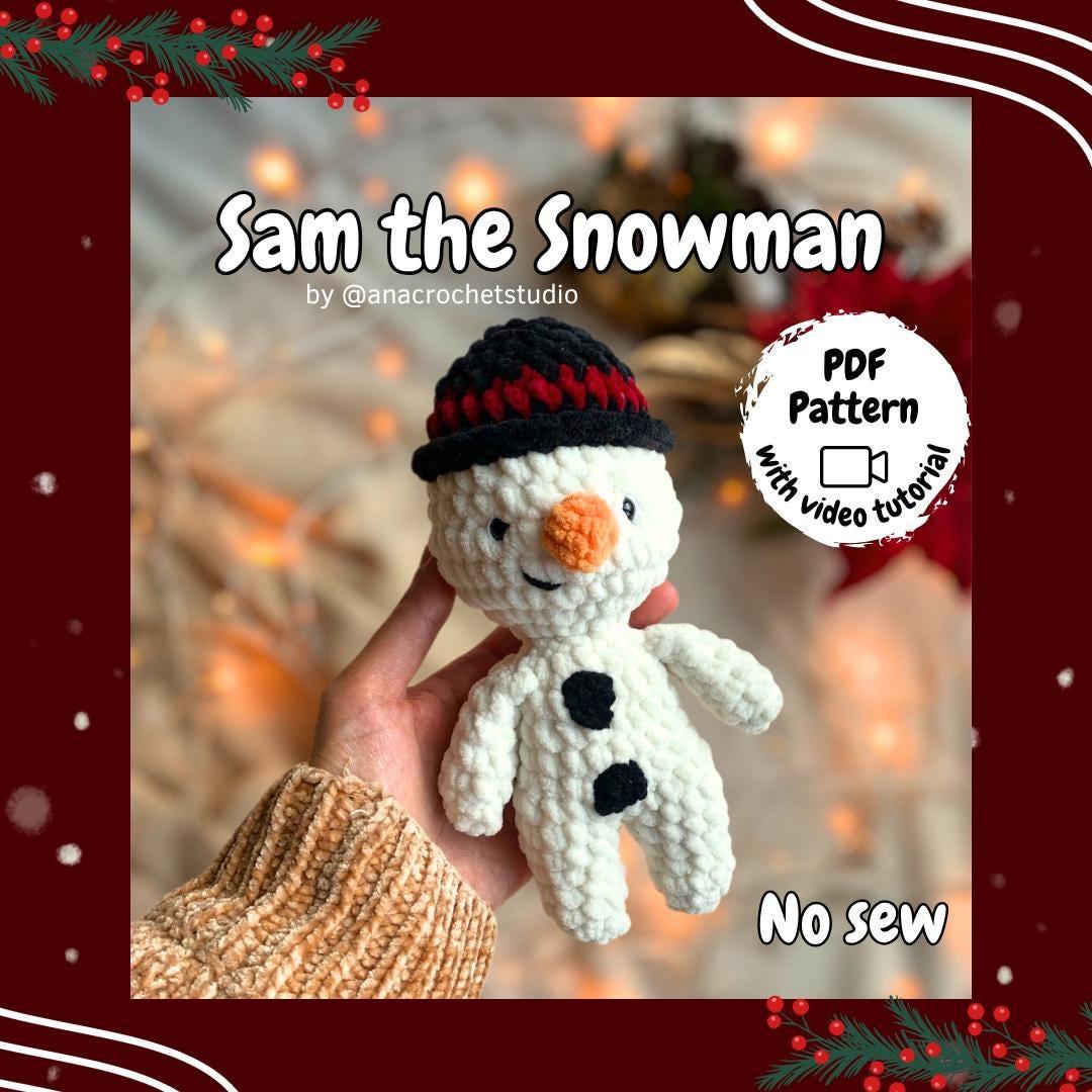 Snowman No sew PDF Crochet pattern Amigurumi