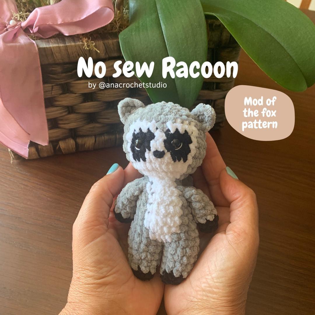 Fox and Raccoon Crochet Pattern No Sew – Beginner Amigurumi Plush Toy PDF, Easy Cute Animal thumbnail 7