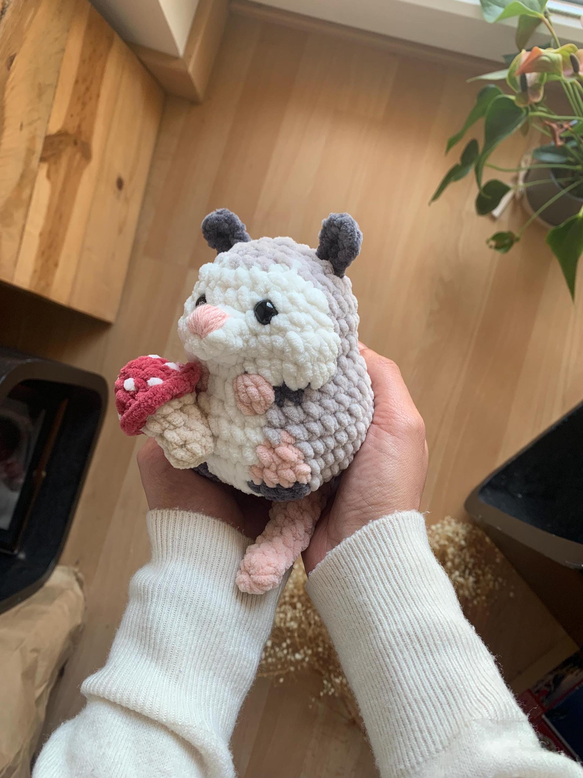 Chubby Opossum Low sew PDF Crochet pattern Amigurumi thumbnail 6