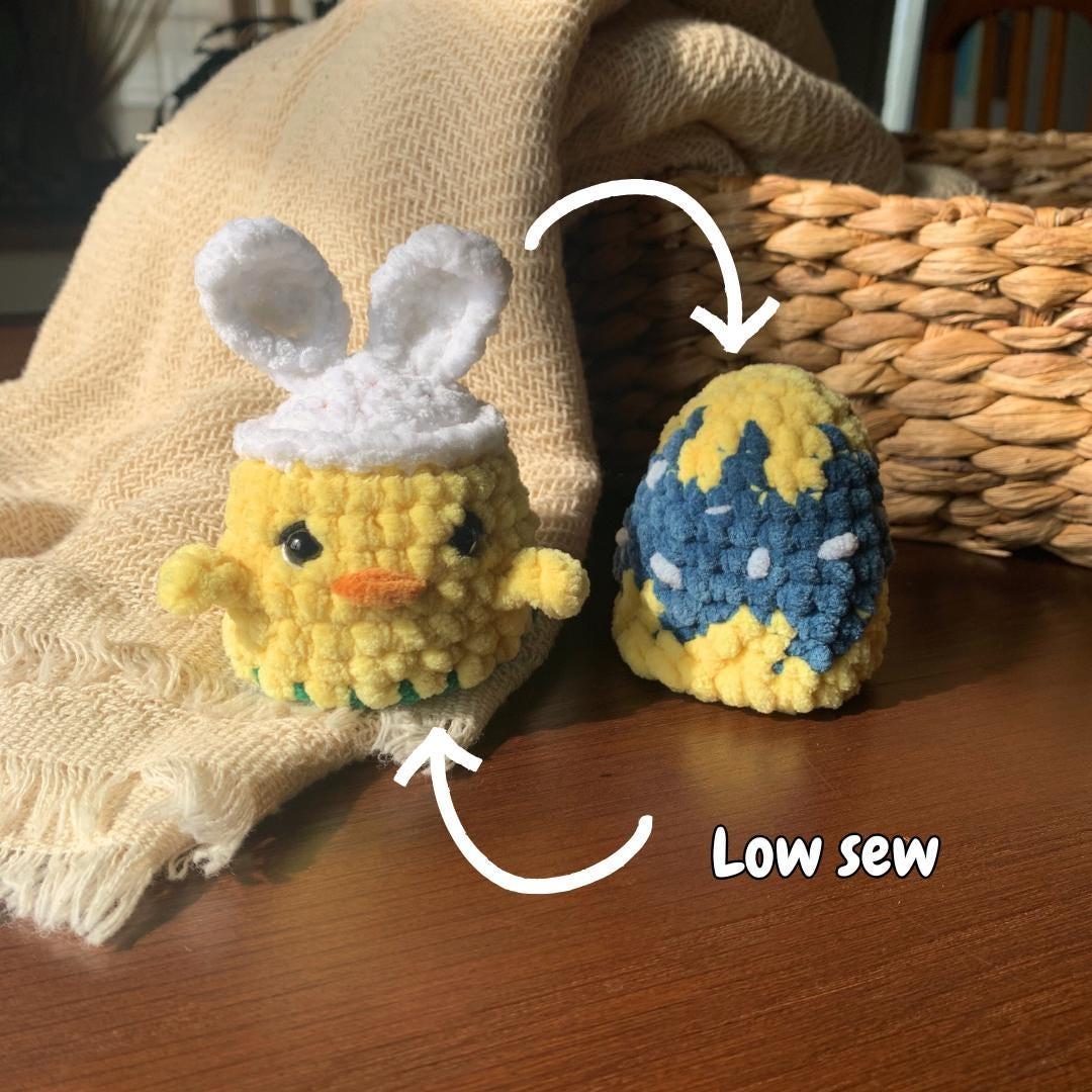 Reversible Easter Eggs Amigurumi PDF Crochet pattern bunny chick Flip thumbnail 3