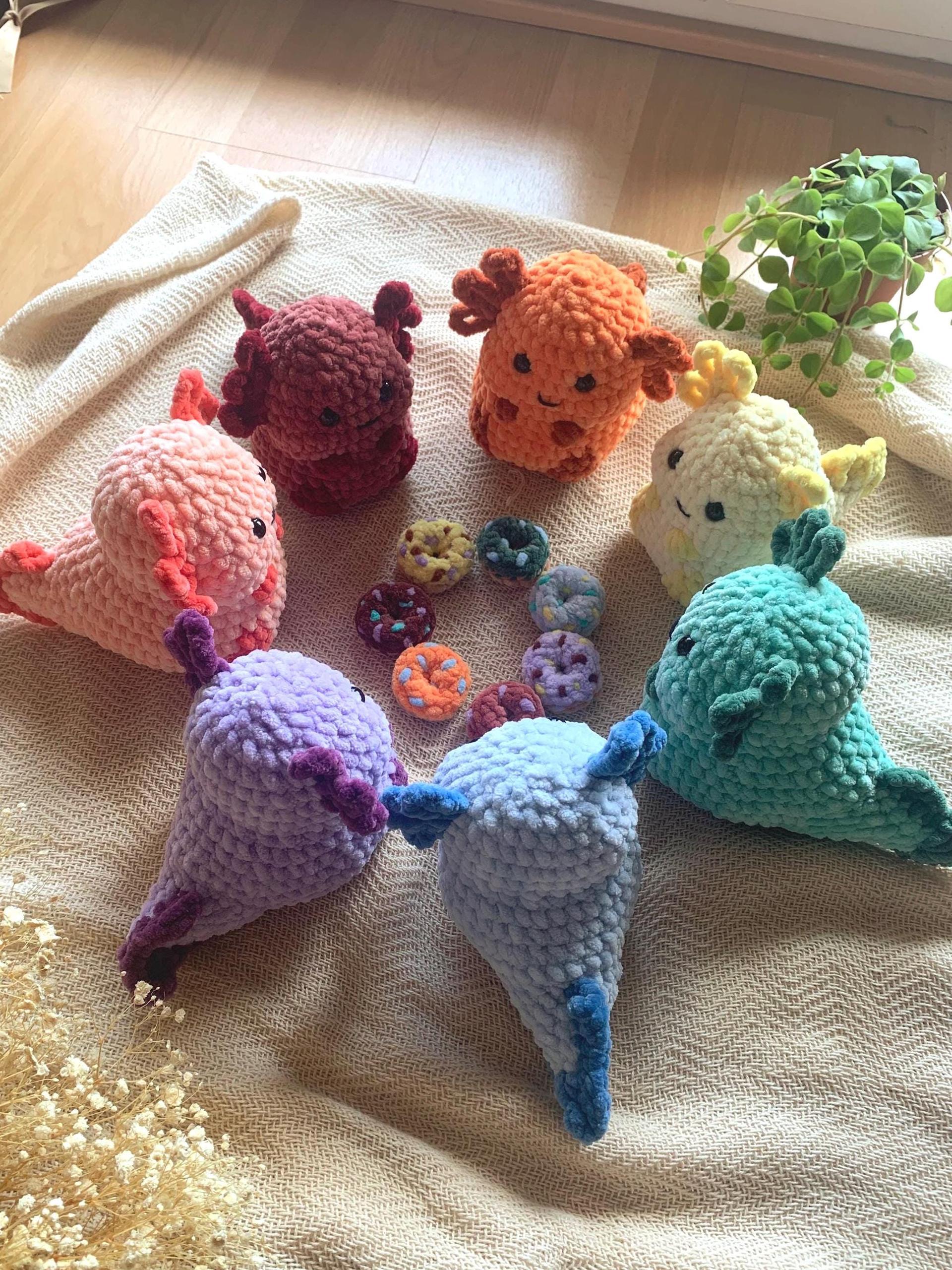 Chubby Axolotl No sew PDF Crochet pattern Amigurumi thumbnail 7