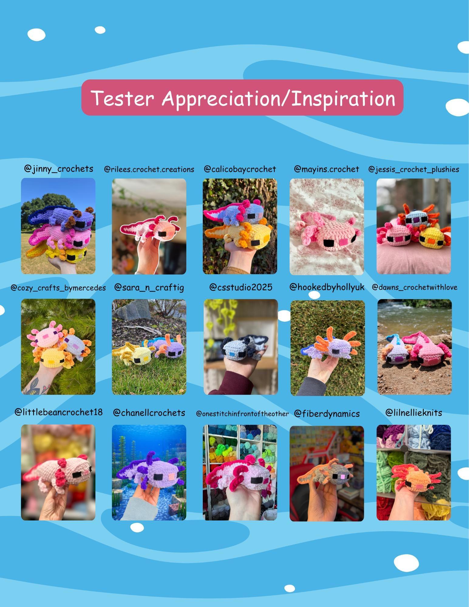 No-Sew Minecraft-Inspired Axolotl Crochet Pattern: Amigurumi (PDF Pattern) thumbnail 4
