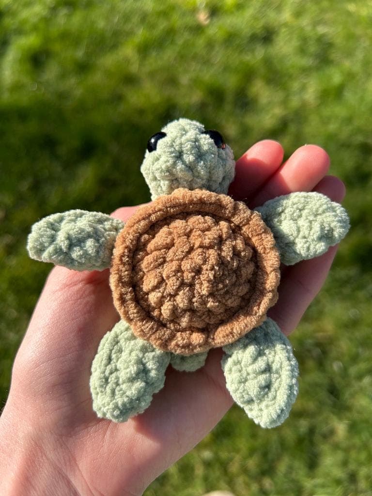 Crochet Baby Sea Turtle Pattern: No Sew Amigurumi (PDF Pattern) thumbnail 2