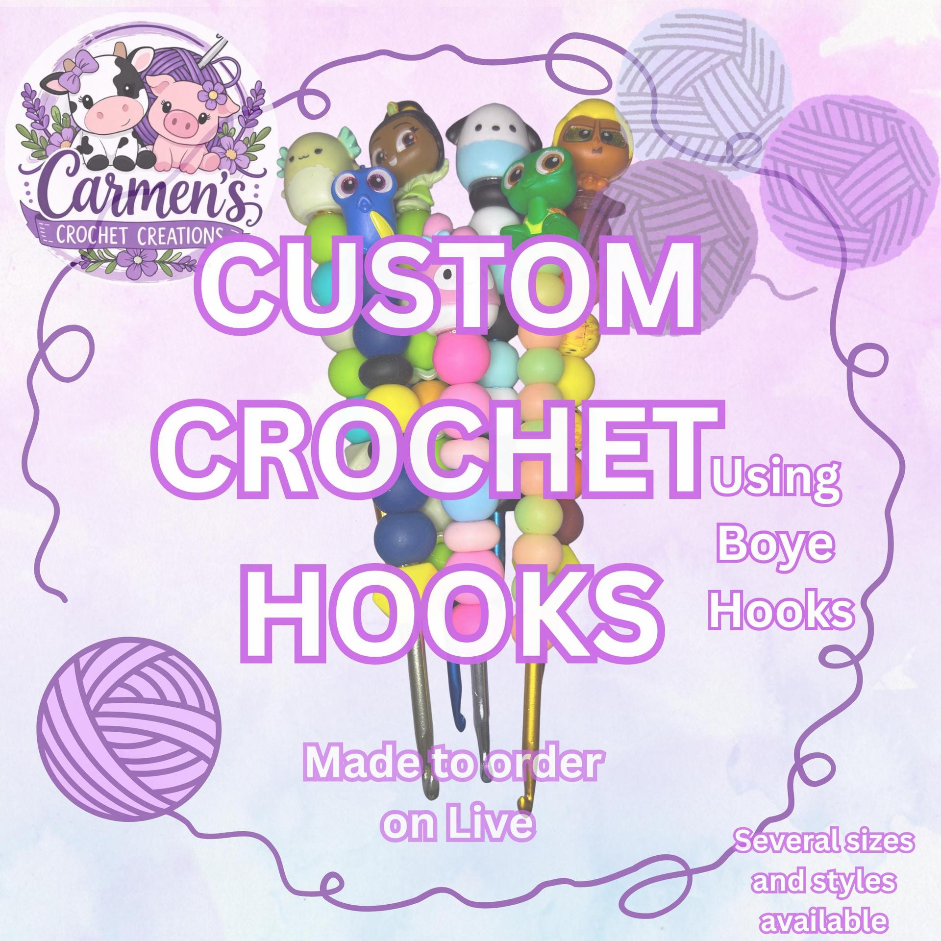 Custom Boye Crochet Hooks Made to Order Live Exclusive