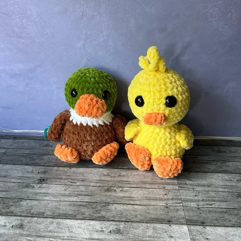 Handmade Crochet Duck Plushie