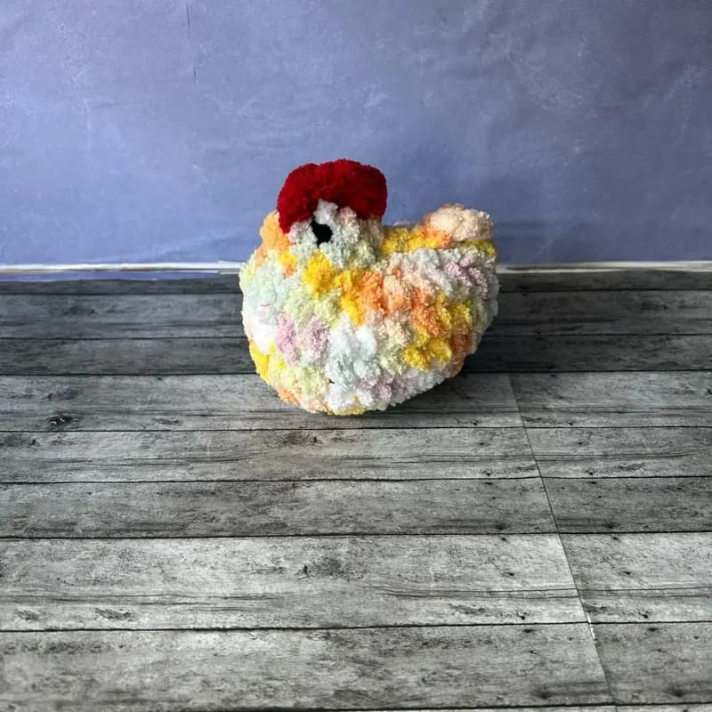 Limited Edition Handmade Crochet Chicken Plushie thumbnail 3