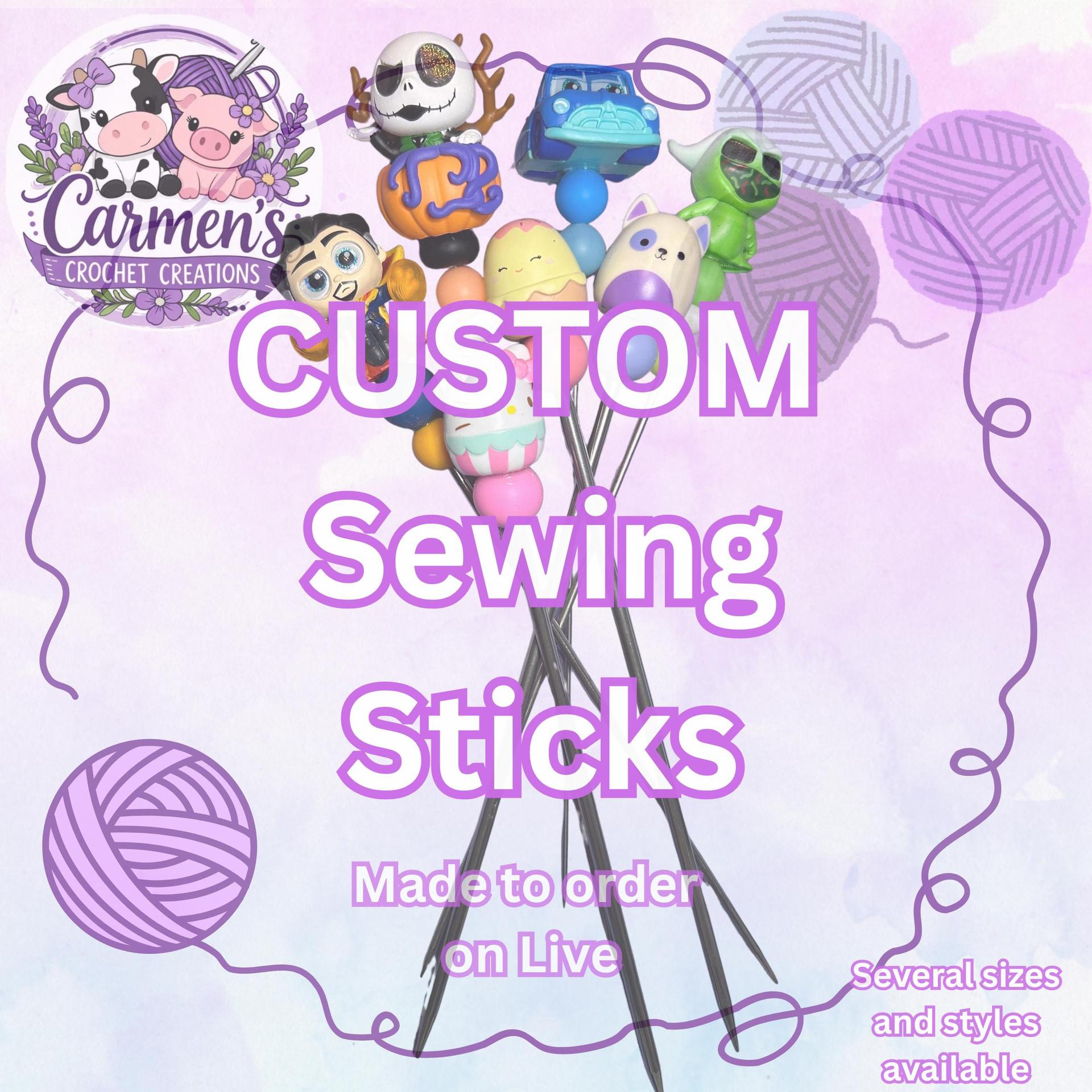 Custom Sewing Sticks Made to Order Live Exclusive