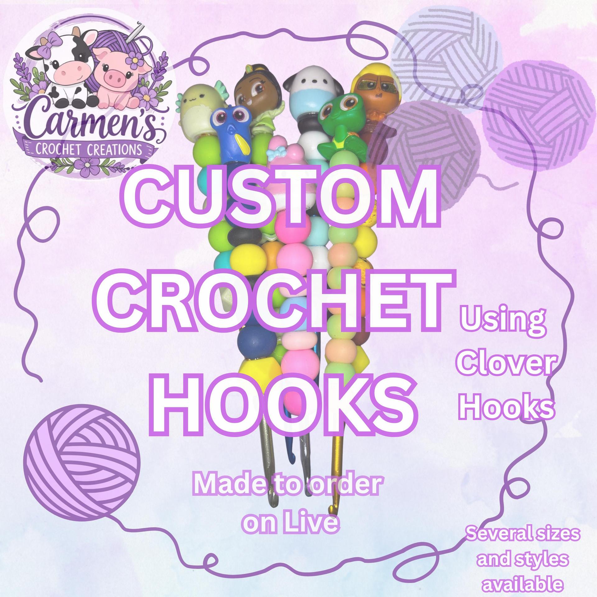 Custom Clover Crochet Hooks Made to Order Live Exclusive