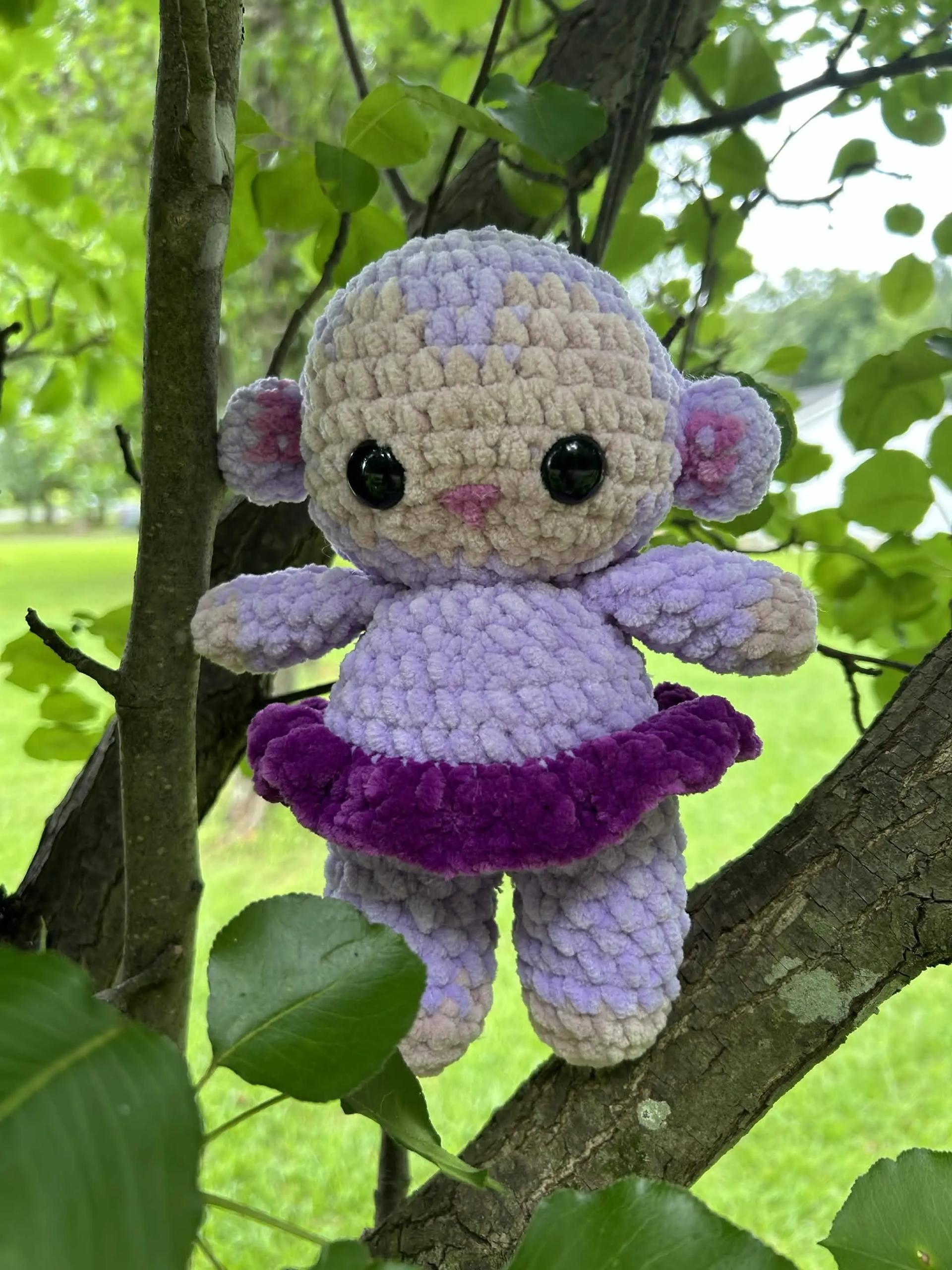 Handmade Crochet Monkey Plushie