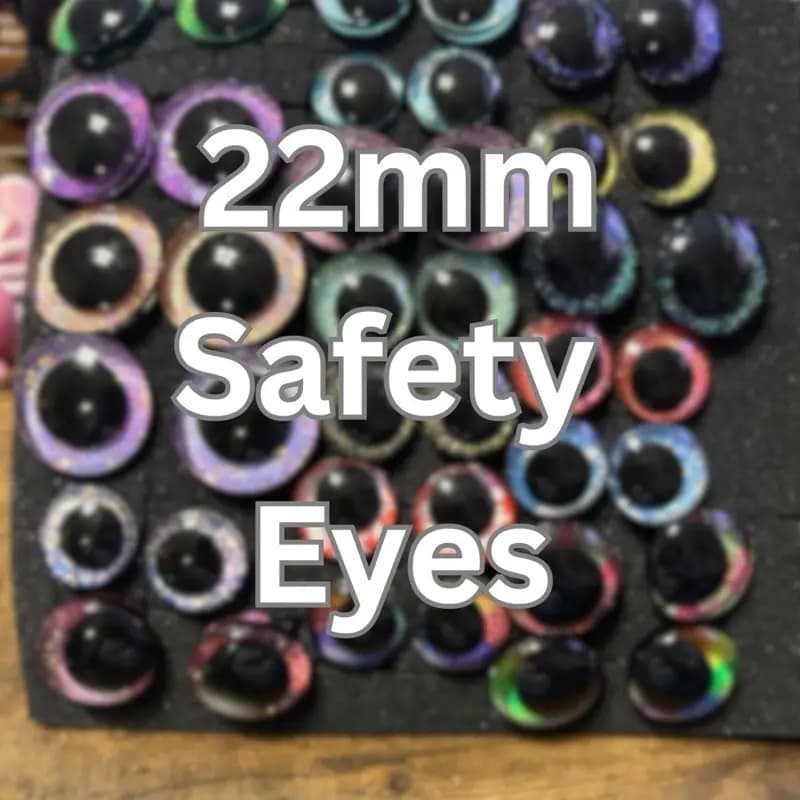 Hand painted 22mm safety eyes