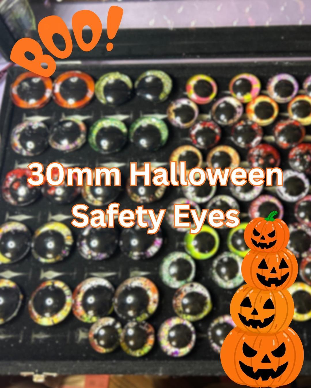 Halloween Handpainted 30mm safety eyes