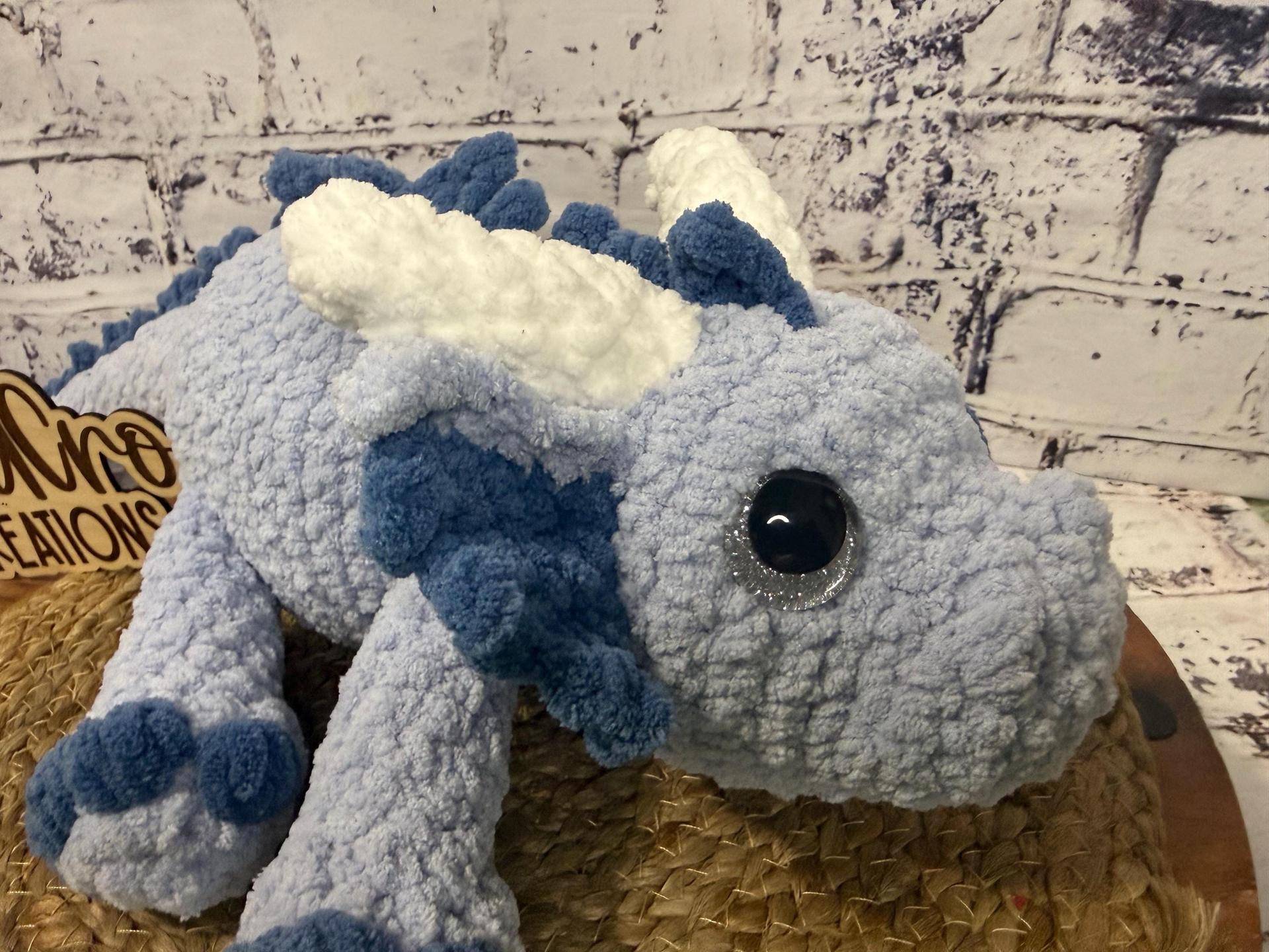 Crocheted Dragon • Mythical Amigurumi Creature • Fantasy Stuffed Animal thumbnail 7
