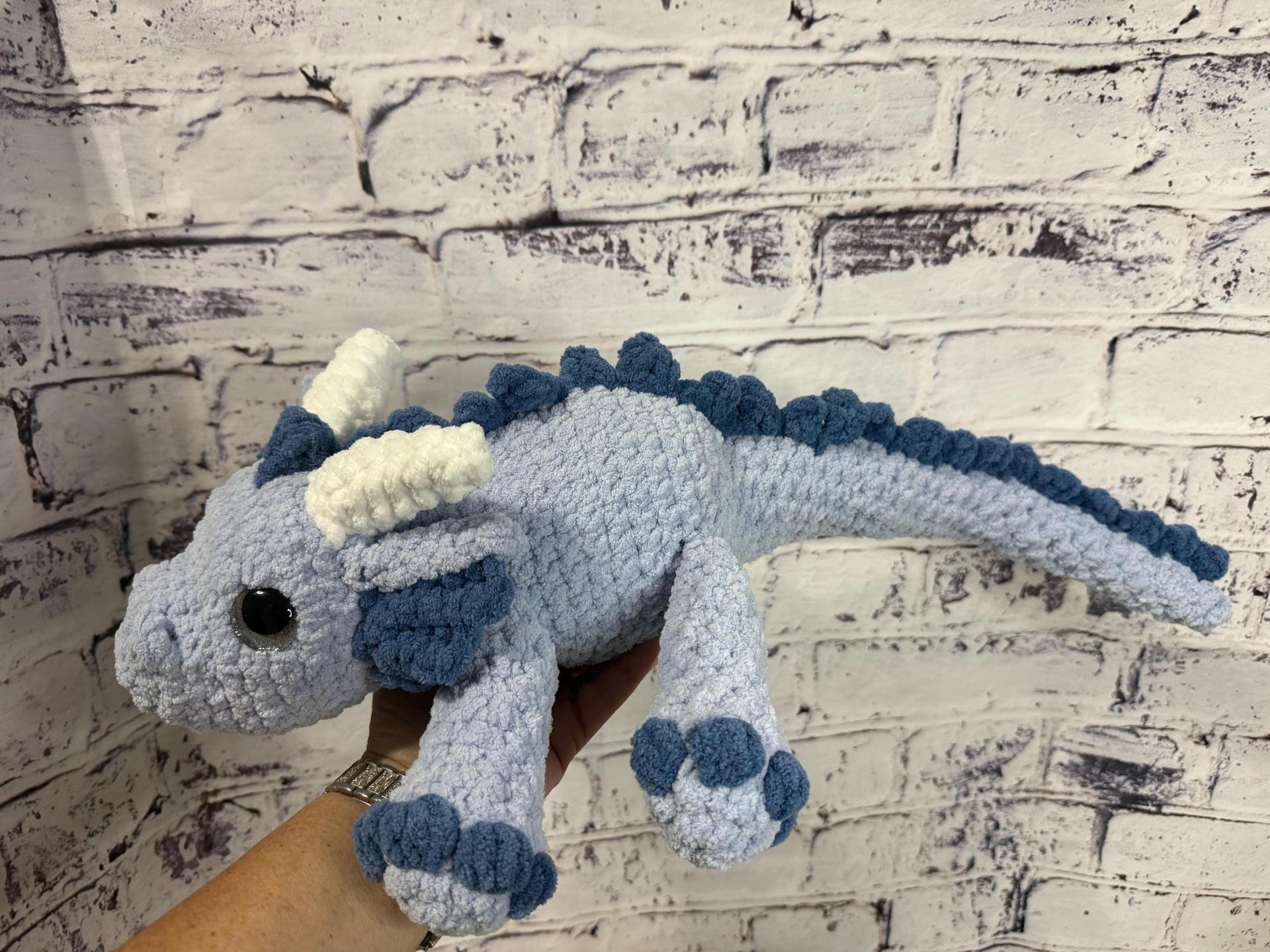 Crocheted Dragon • Mythical Amigurumi Creature • Fantasy Stuffed Animal