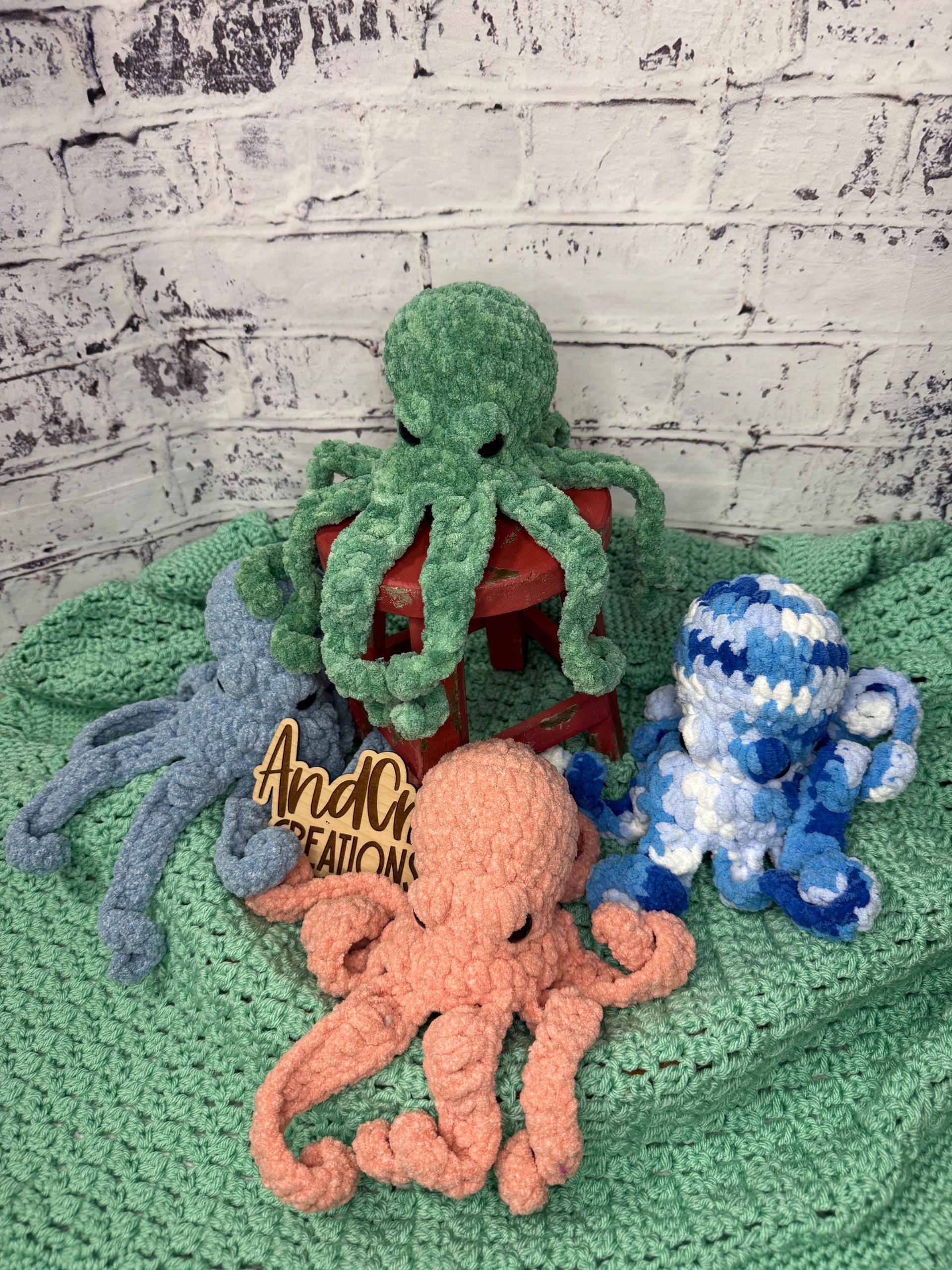 Drift the Octopus | Amigurumi | Crochet | Unique Gifts | Stuffed Animal | Snuggle | Lovey | Ocean Creature | Octopus | H