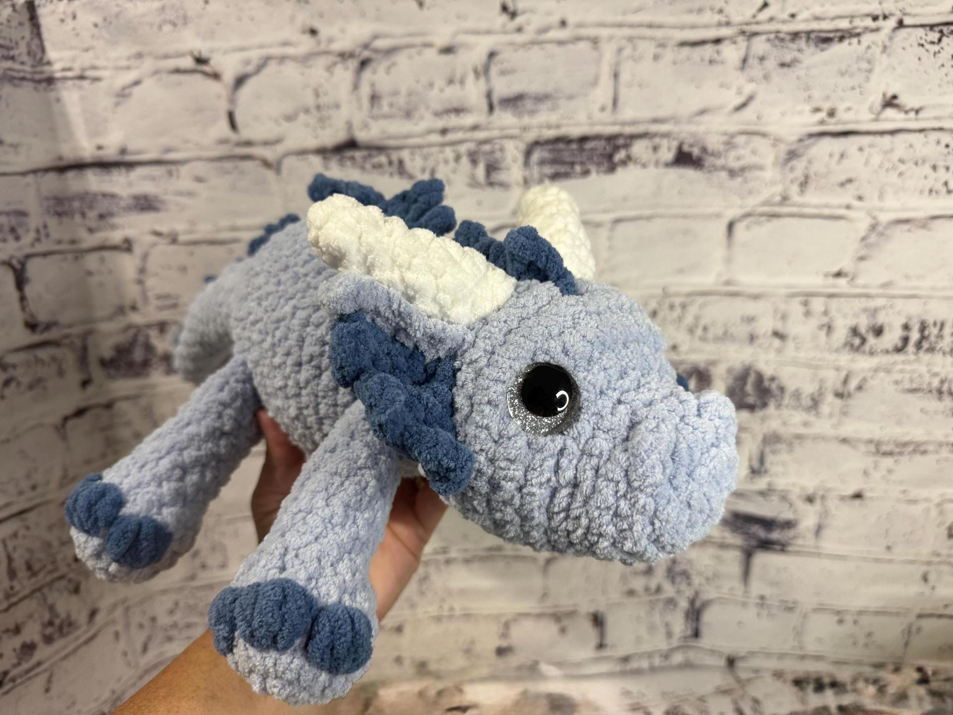 Crocheted Dragon • Mythical Amigurumi Creature • Fantasy Stuffed Animal thumbnail 6