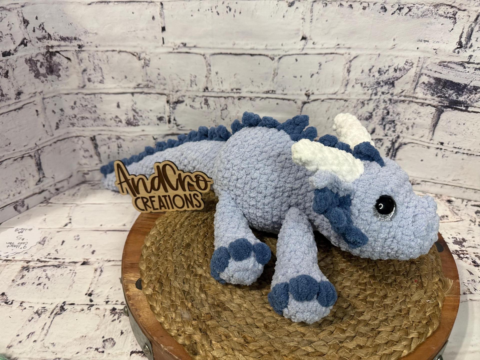 Crocheted Dragon • Mythical Amigurumi Creature • Fantasy Stuffed Animal thumbnail 5