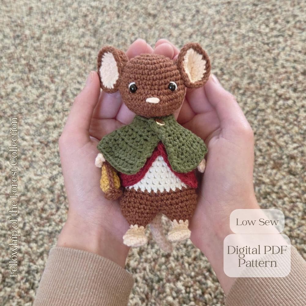 Ferik the Field Mouse | Fellowship of the Forest | Digital PDF Crochet Pattern