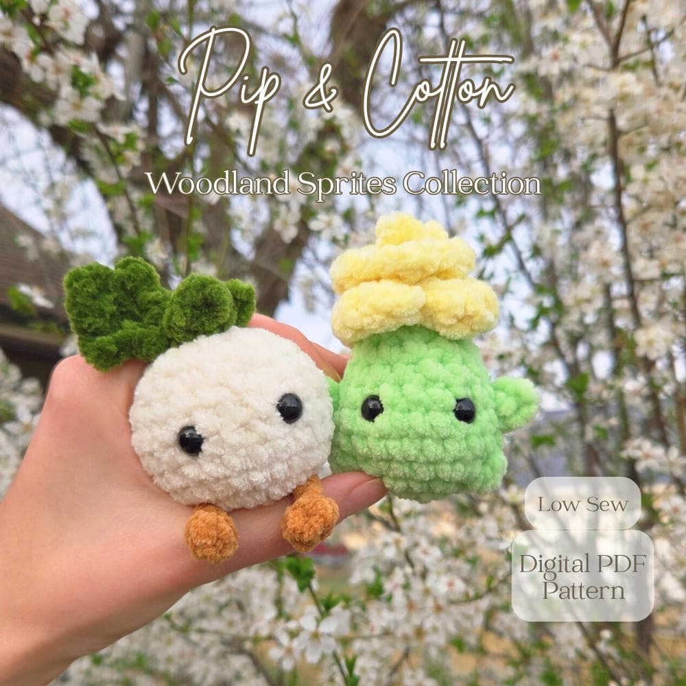 Pip & Cotton | Woodland Sprites | Digital PDF Crochet Pattern