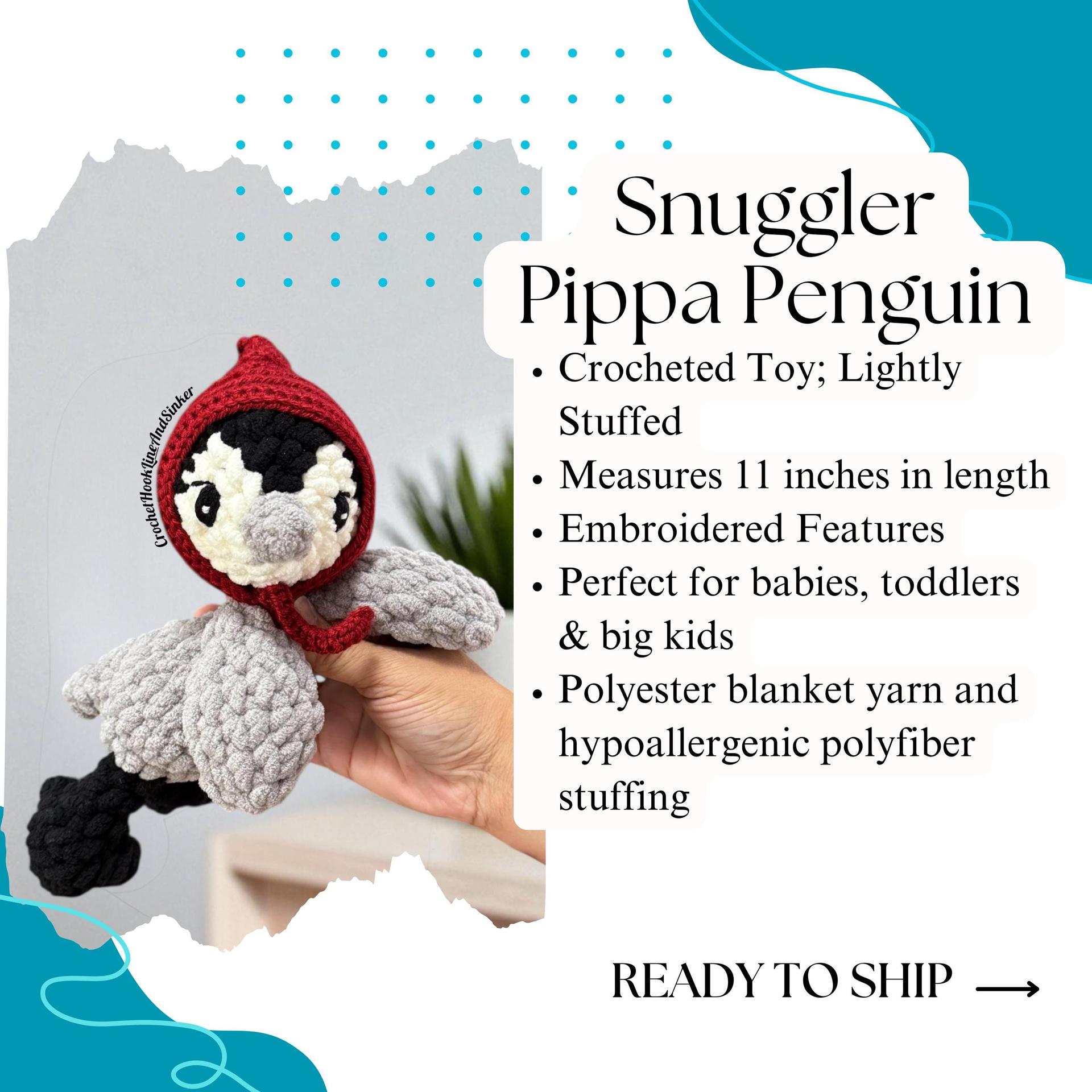 Pippa Penguin Snuggler Toy - READY TO SHIP