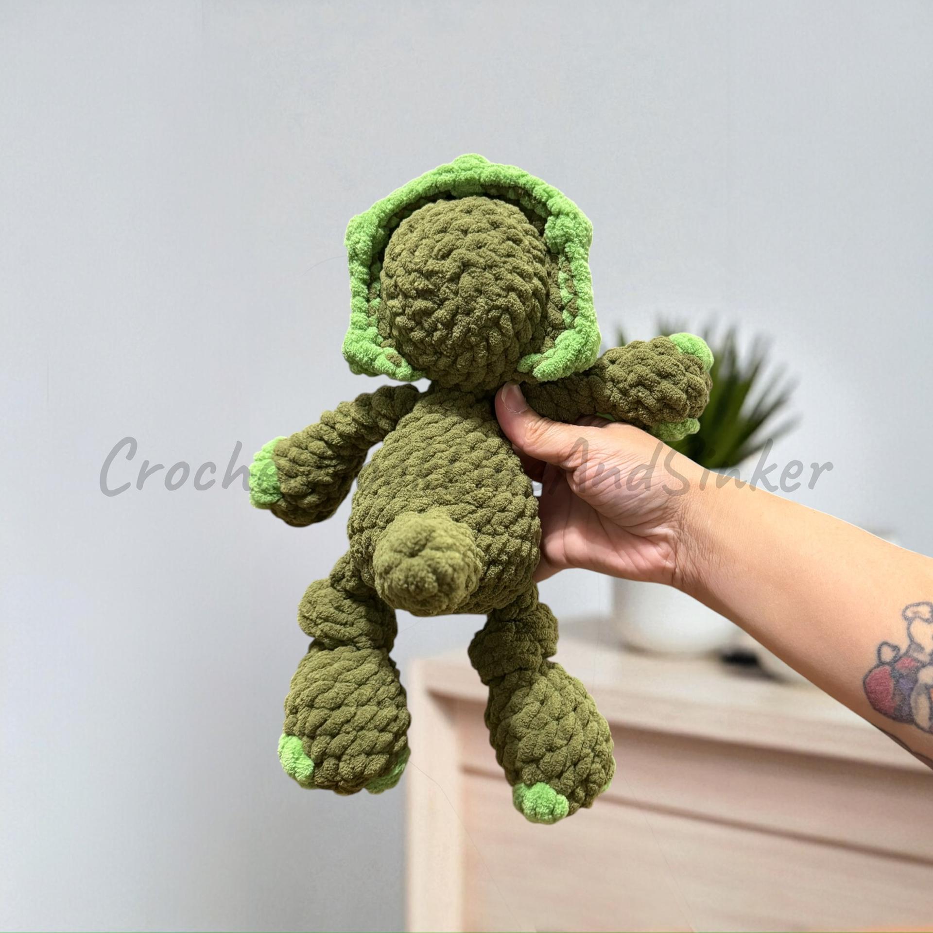 Tot Triceratops Plush Toy - READY TO SHIP thumbnail 5